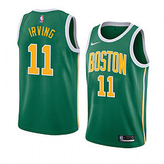 NBA Boston Celtics Green with Yellow Name #11 IRVING Jersey High Quality Name and Number Print - leoleo123123
