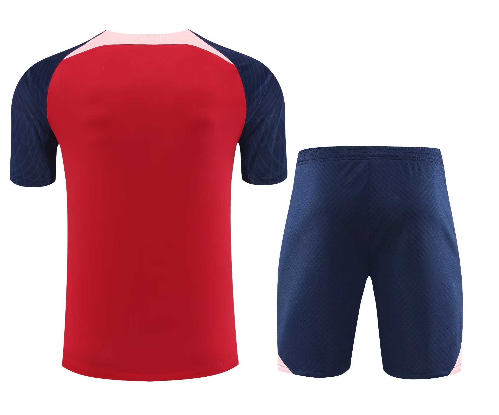 23/24 At Madrid Red Training Set--Short sleeve and Short Pant Training Tracksuit - leoleo123123