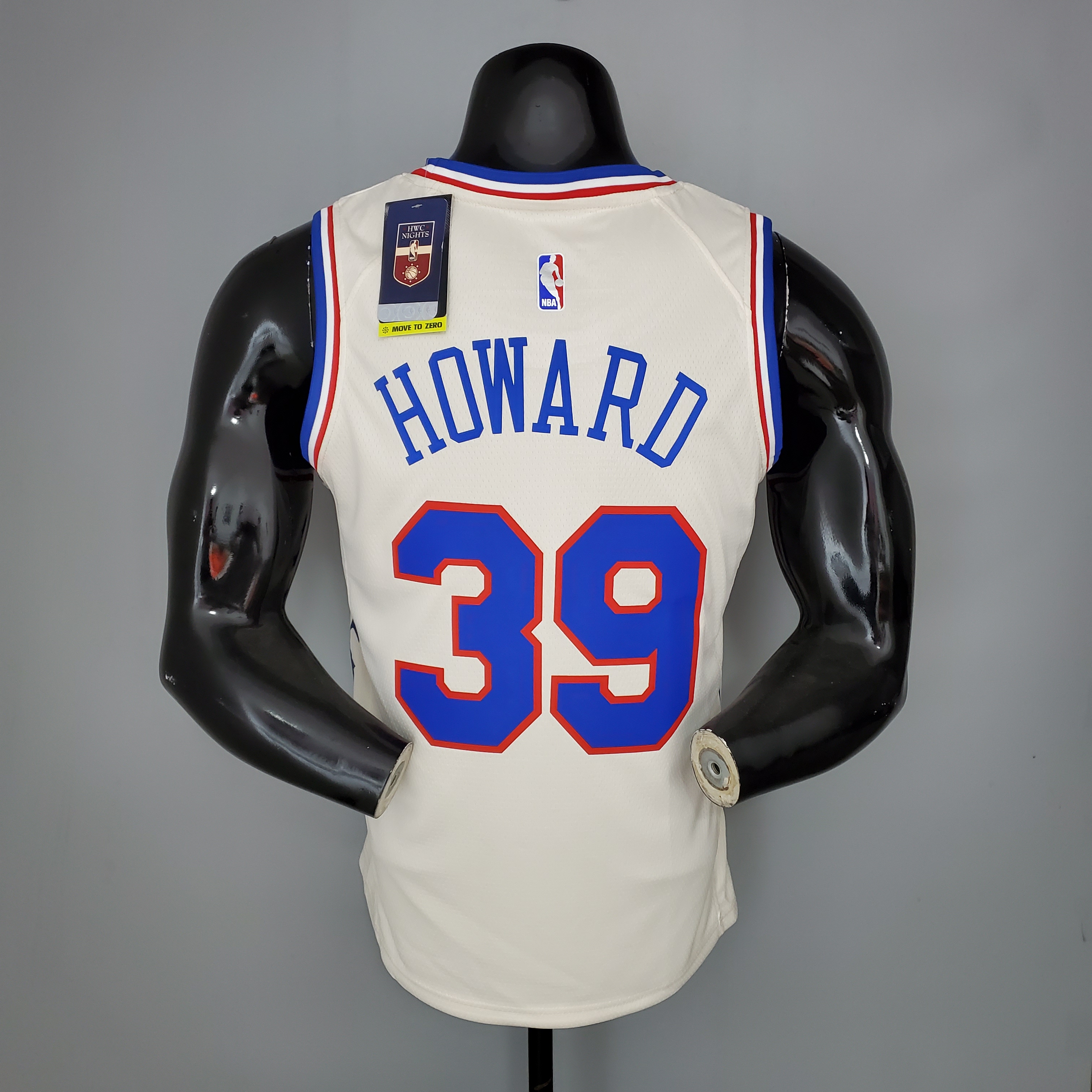 NBA Men Season 2021 Philadelphia 76ers White Rewarding Version #39 HOWARD Jersey High Quality Name and Number Print - leoleo123123