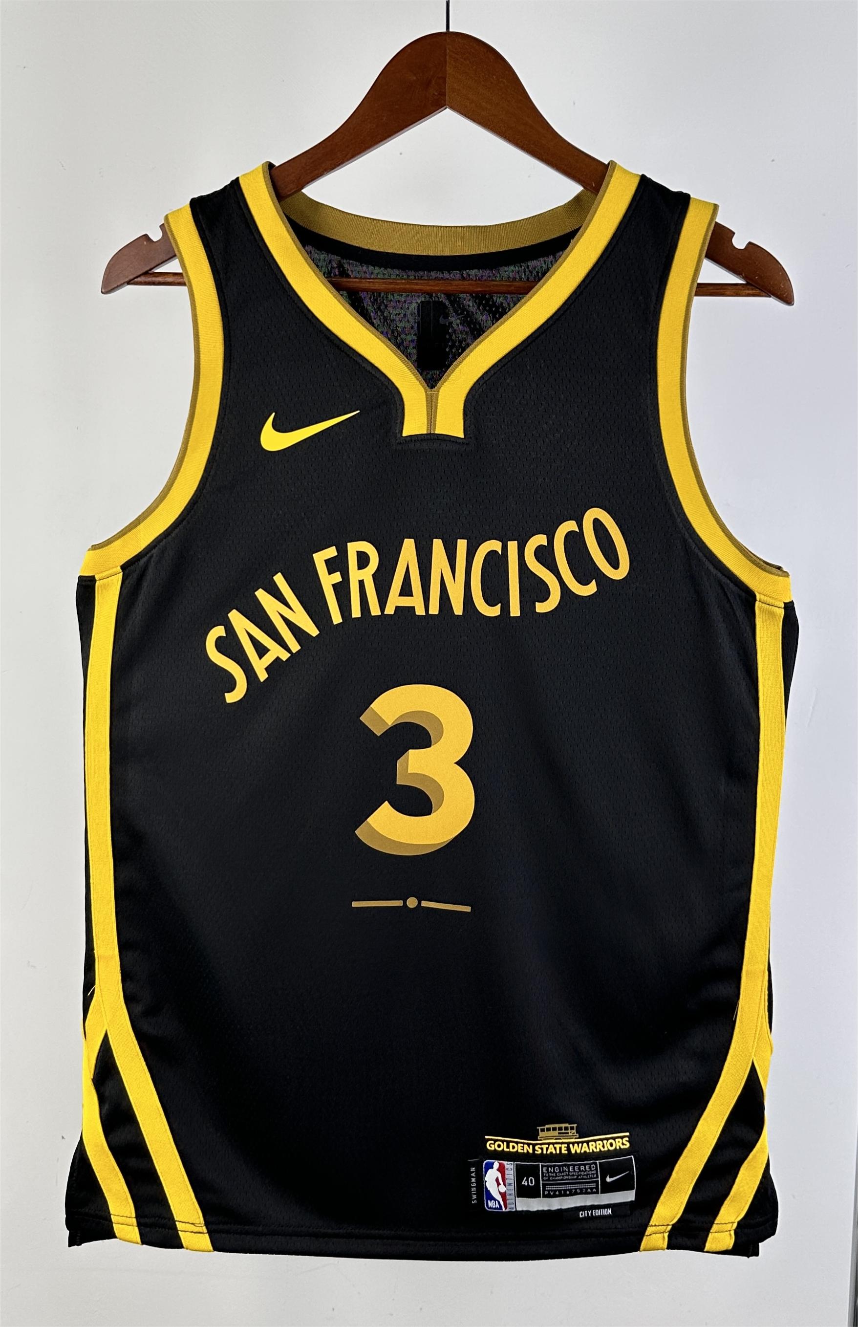 NBA Men 2024 Golden State Warriors City Edition #3 PAUL Swingman Jersey - leoleo123123