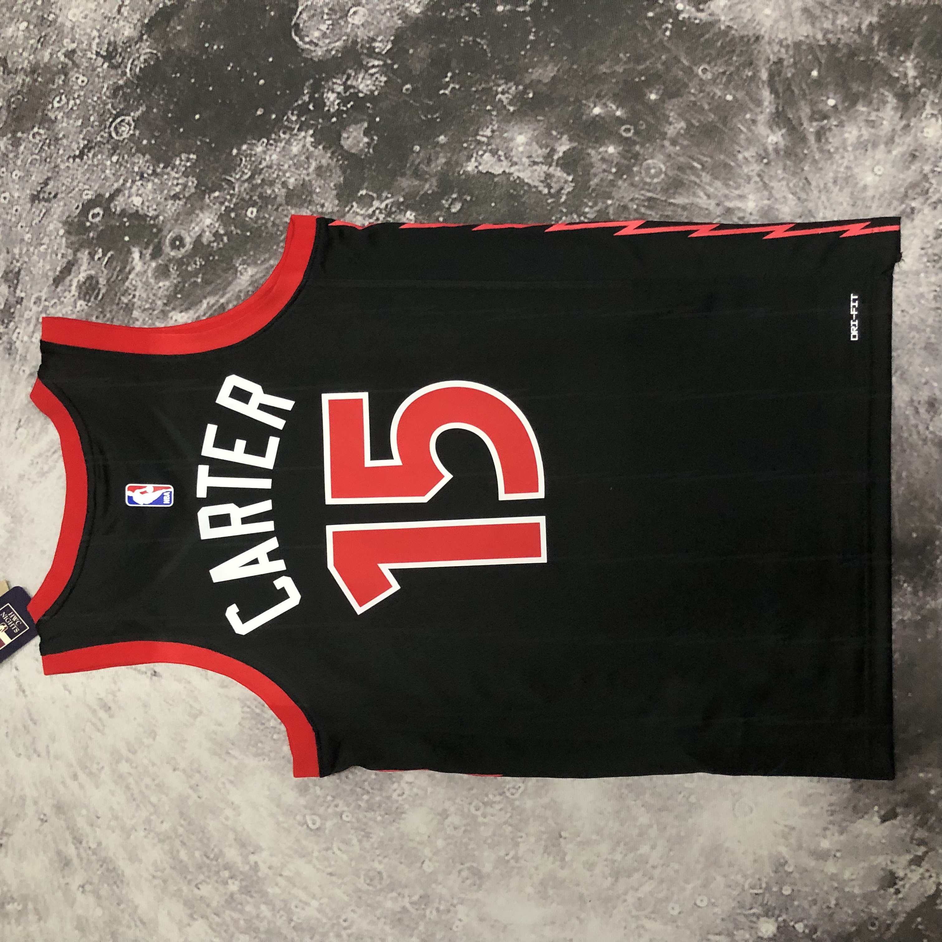 NBA Men Season 2023 Toronto Raptors Black #15 CARTER Jersey High Quality Name and Number Print - leoleo123123