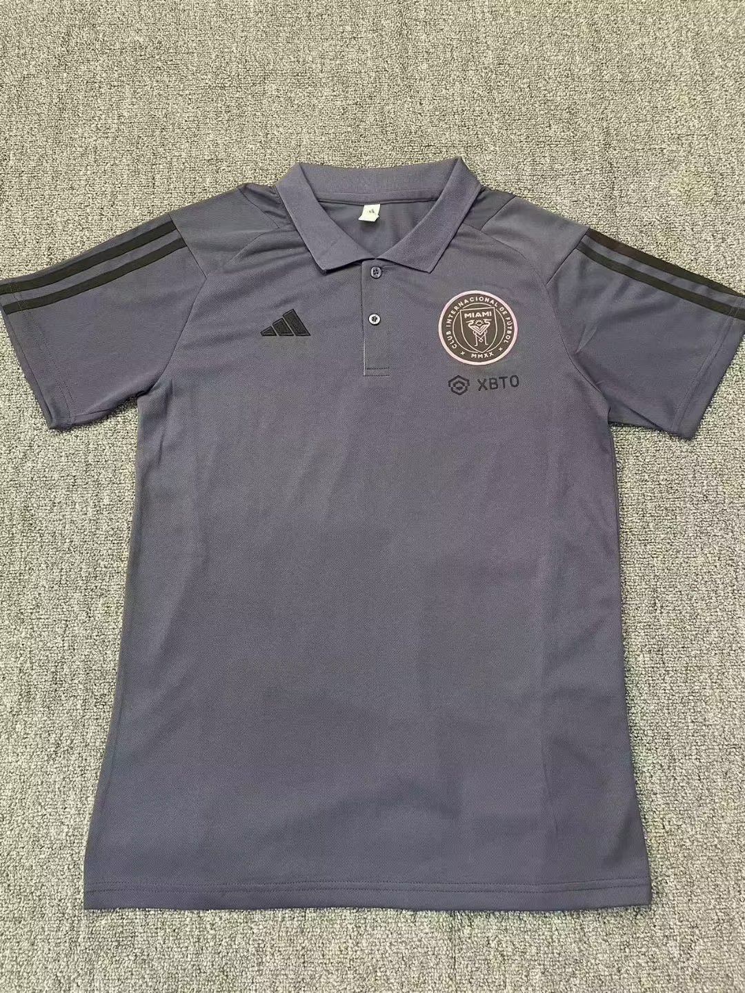 23/24 Miami Polo Shirt Grey Fans Version Thai Quality - leoleo123123