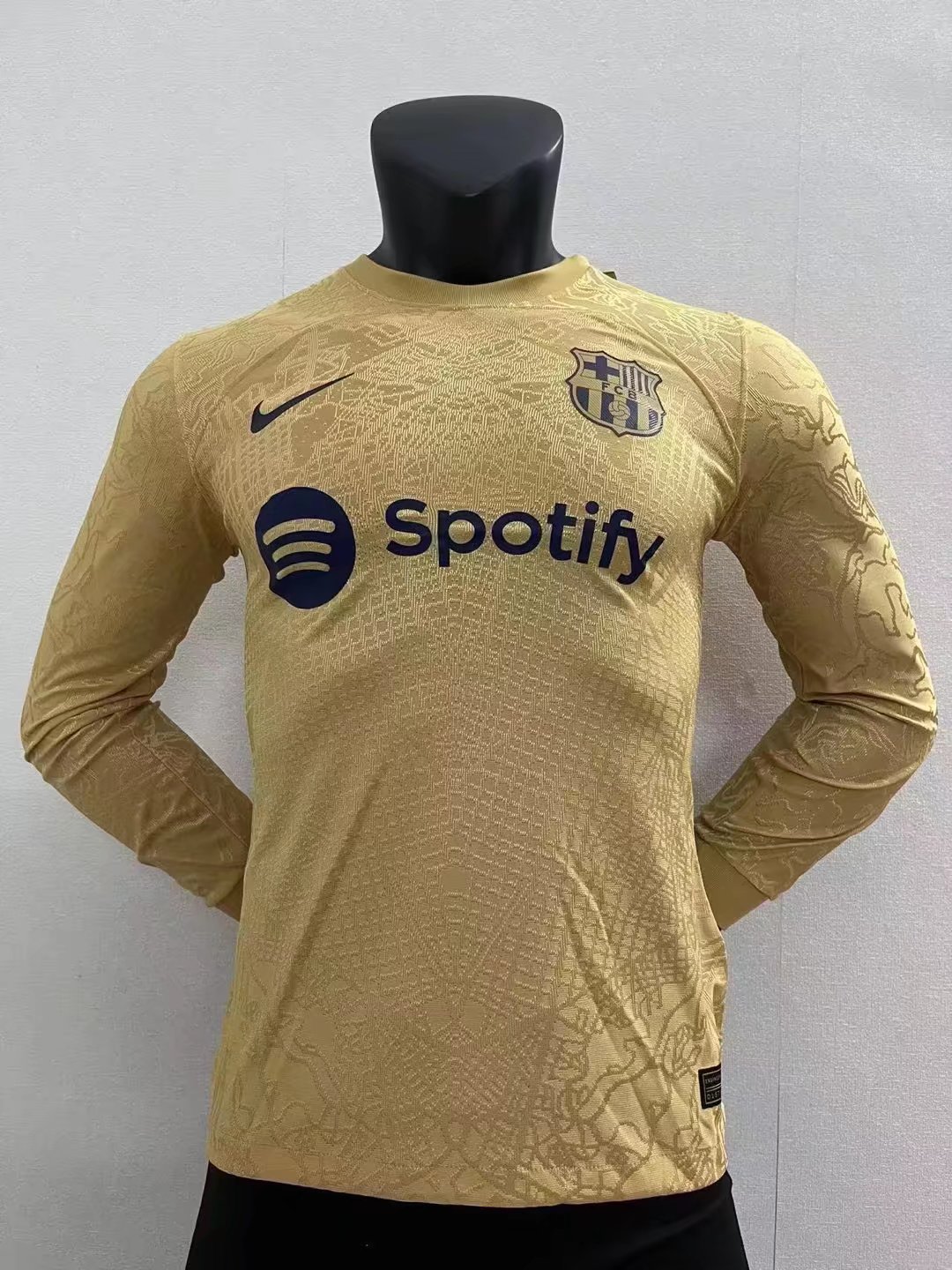 22/23 Barcelona Away Jersey Long Sleeve Player Version 1:1 Quality - leoleo123123