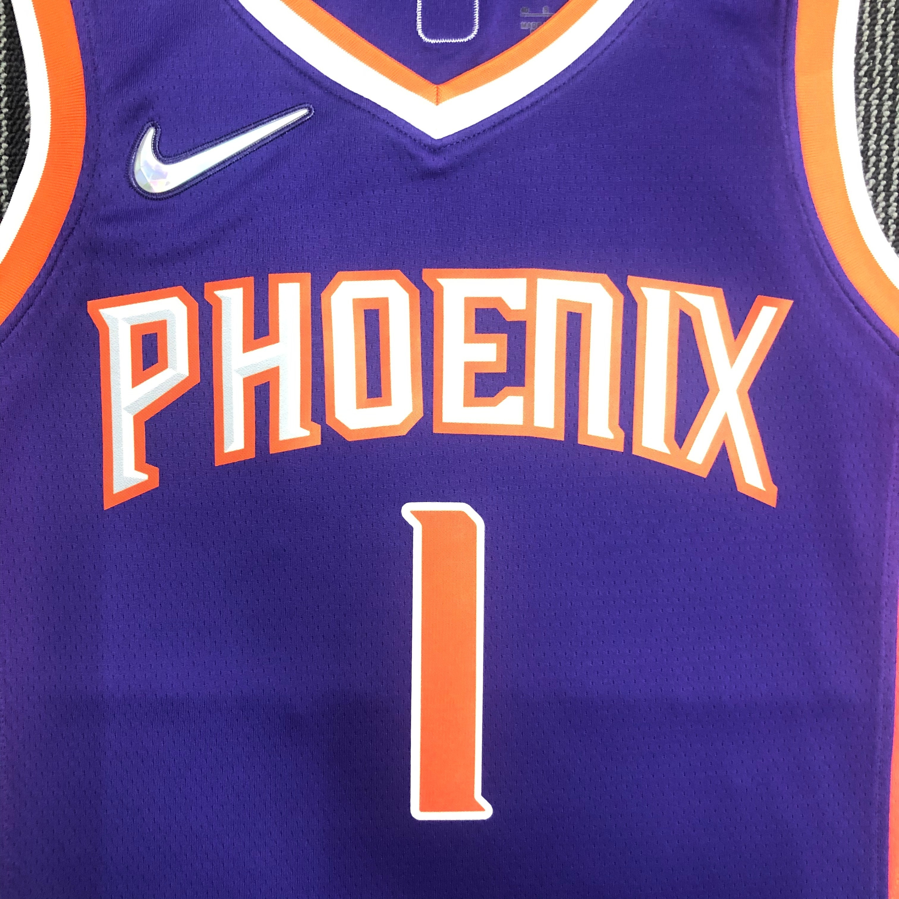 NBA Men 75 Anniversary Phoenix Suns Purple #1 BOOKER Jersey High Quality Name and Number Print - leoleo123123