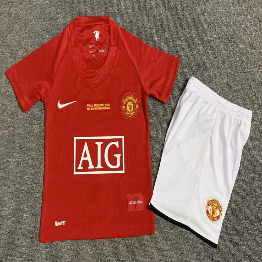 07/08 Man United Home Rerto Kids Jersey - leoleo123123