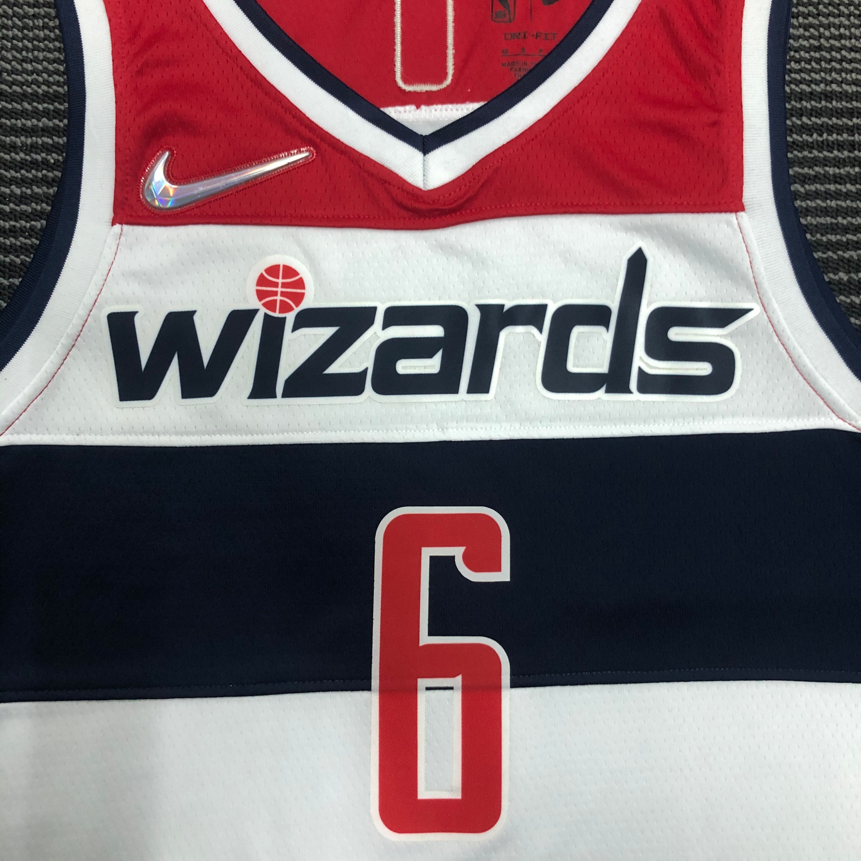 NBA 75th Anniversary Men Washington Wizards White #6 HARRELL Jersey High Quality Name and Number Print - leoleo123123