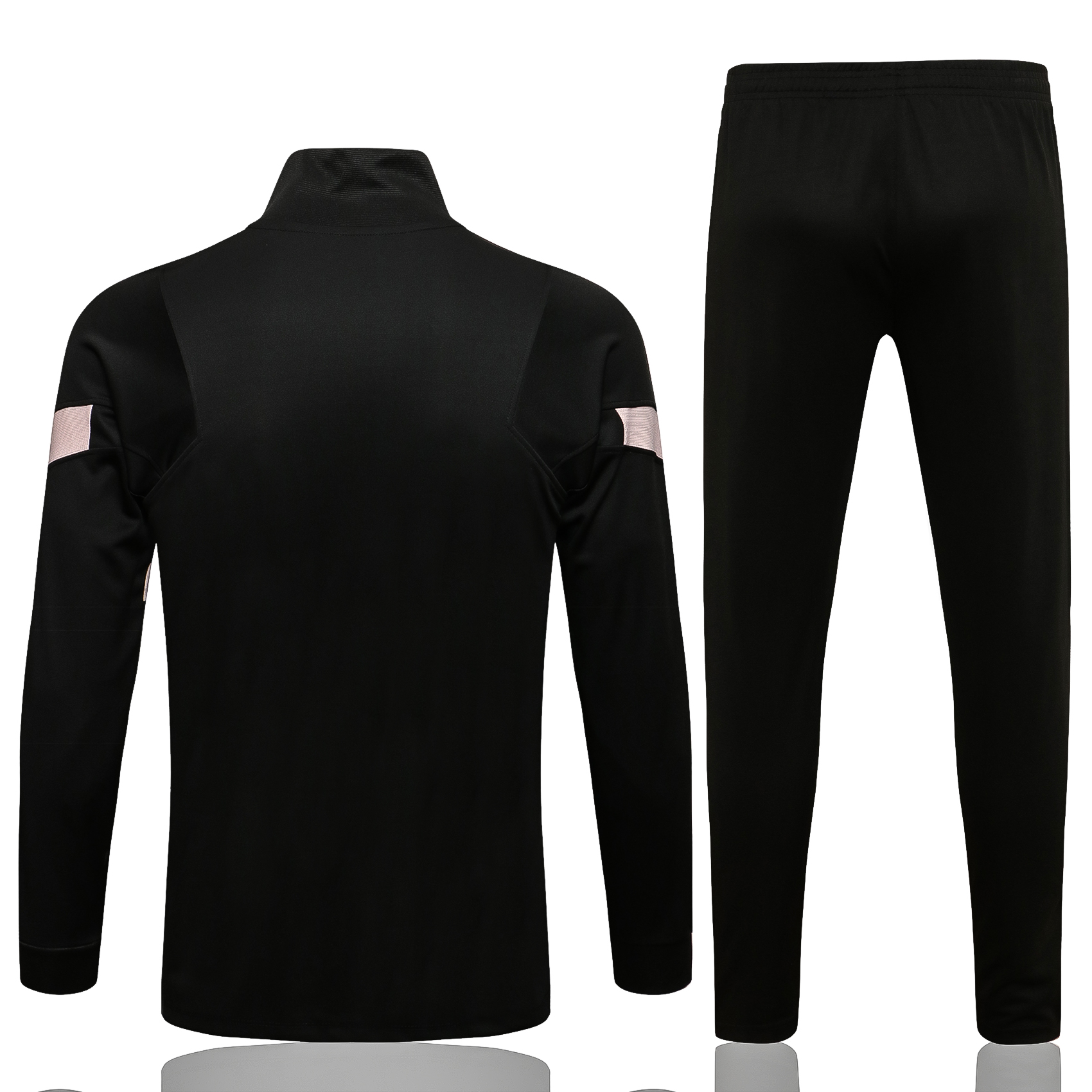 21-22 PSG Black with White Logo and High Collar Tracksuit Thai Quality - leoleo123123