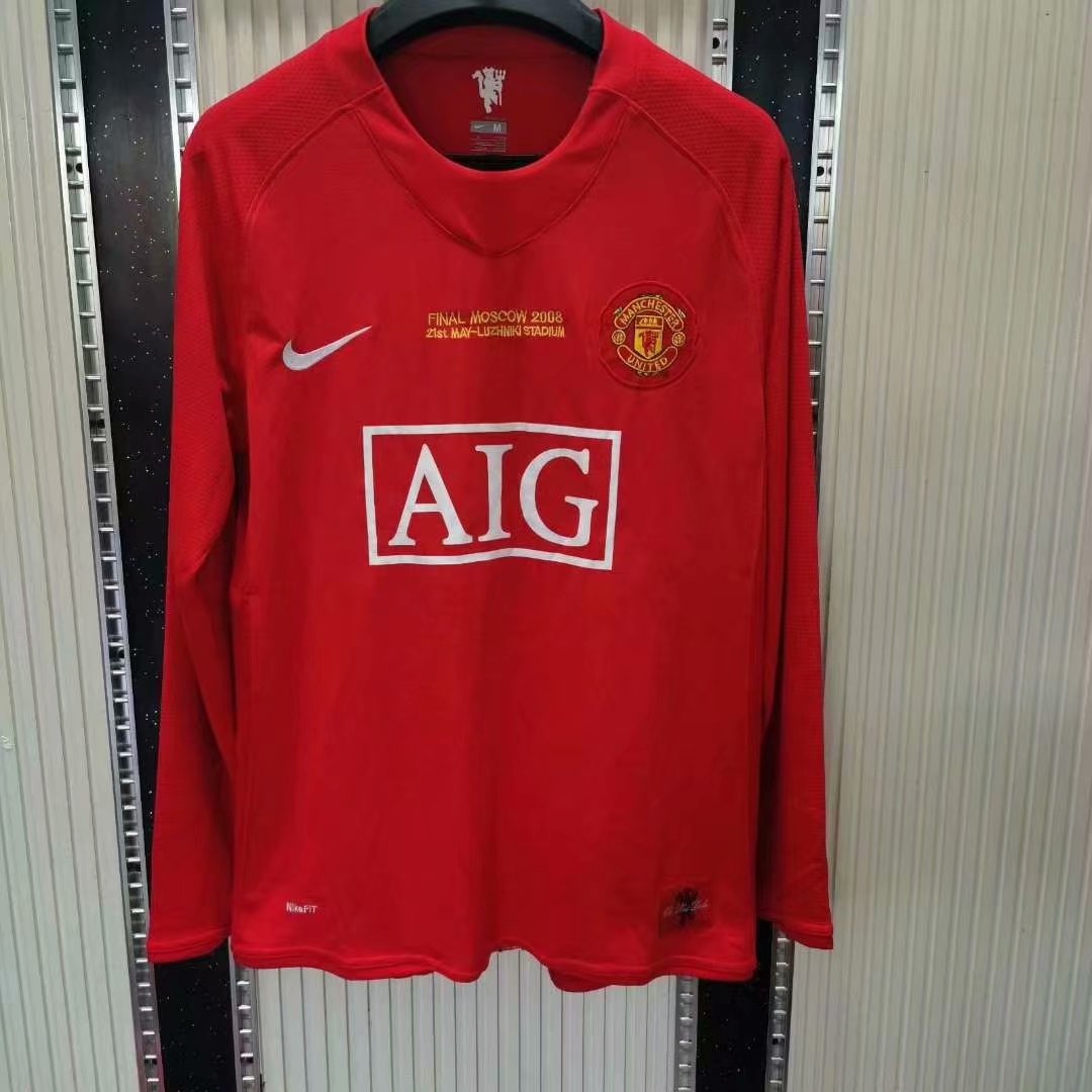 07-08 Man United Home Long Sleeve Retro Jersey - leoleo123123