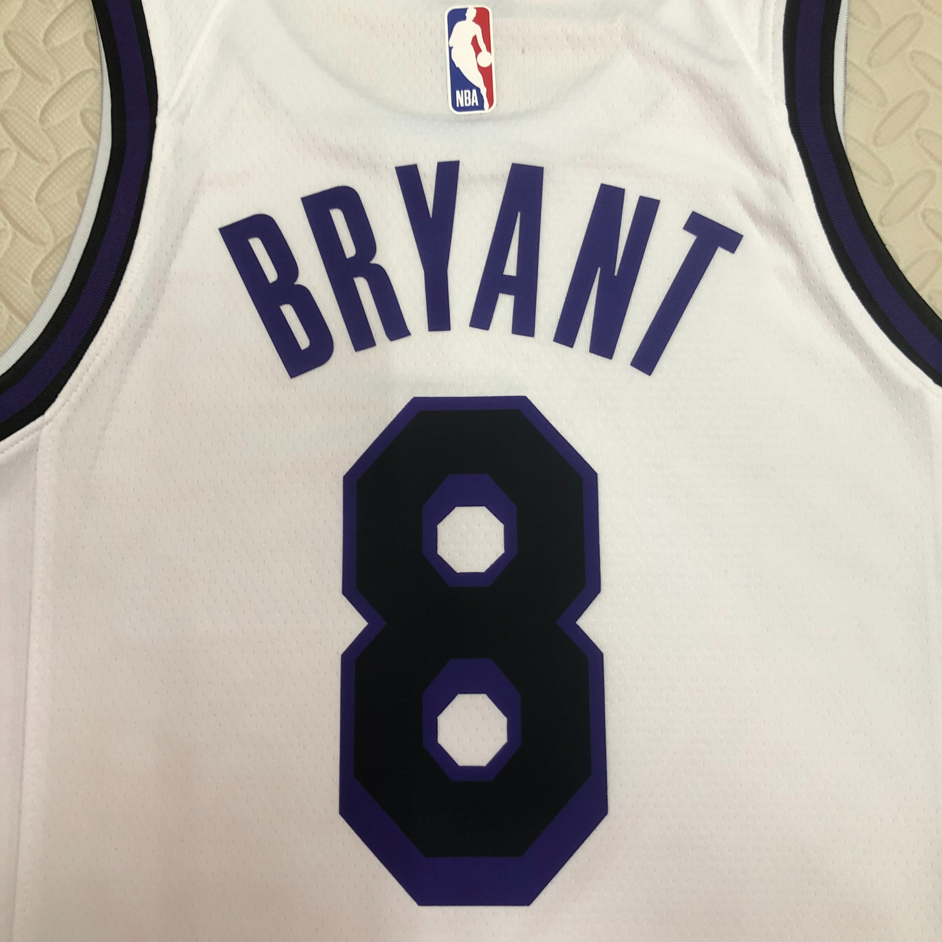 NBA Men Season 2023 Los Angeles Lakers White #8 BRYANT Jersey High Quality Name and Number Print - leoleo123123