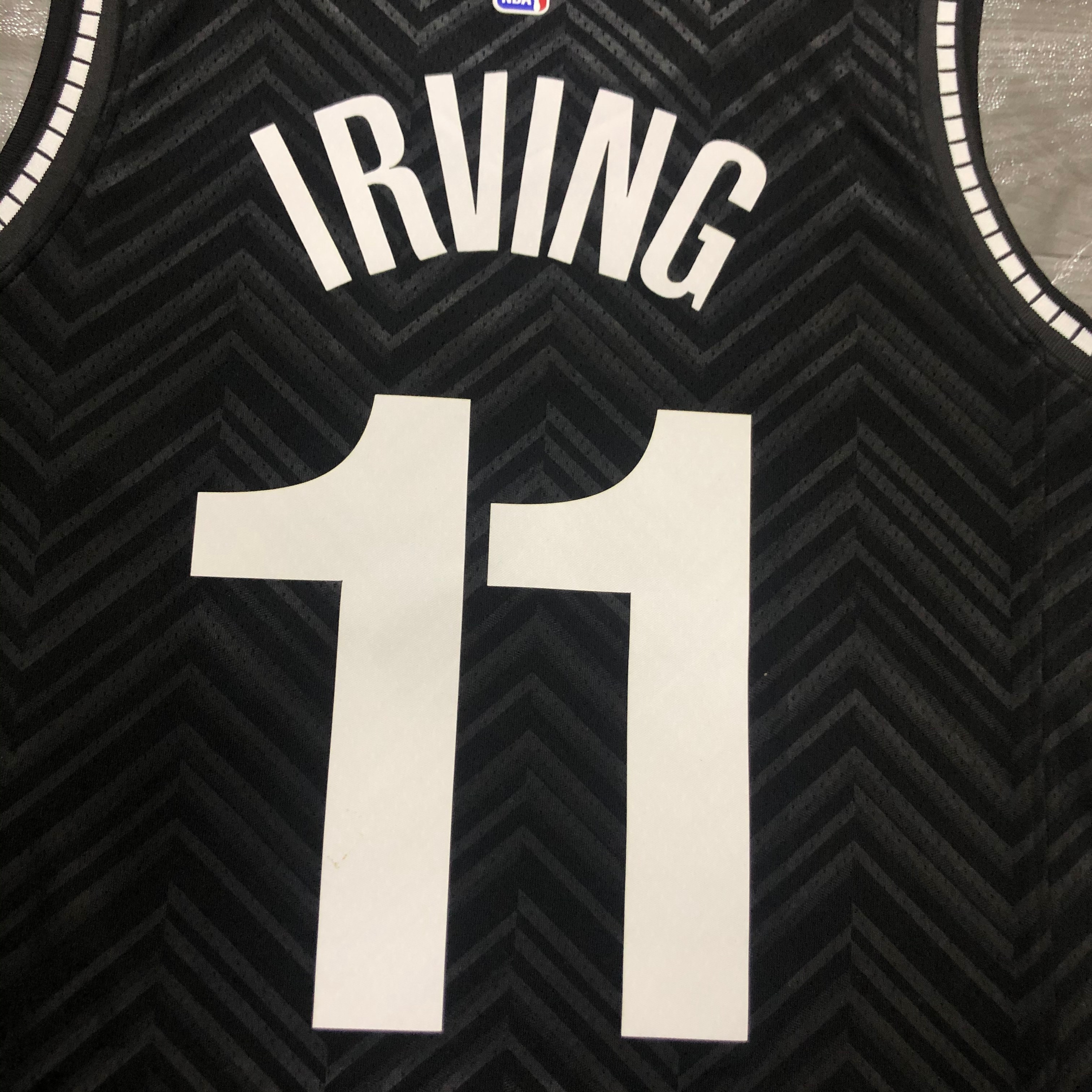 NBA Men New 2021 Brooklyn Nets Black Awarding Version #11 IRVING Jersey High Quality Name and Number Print - leoleo123123