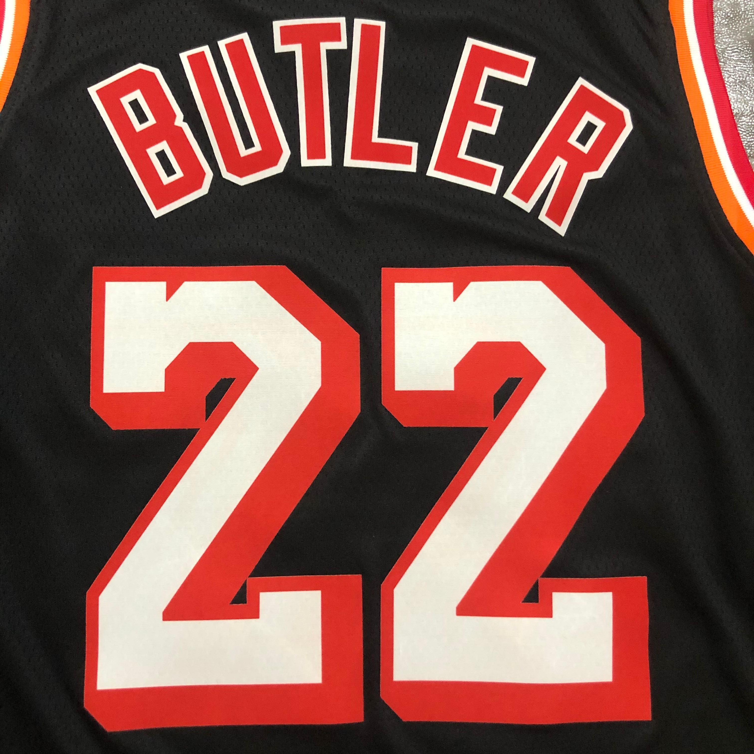 NBA Men Season 2018 Miami Heat Black #22 BUTLER Jersey High Quality Name and Number Print - leoleo123123