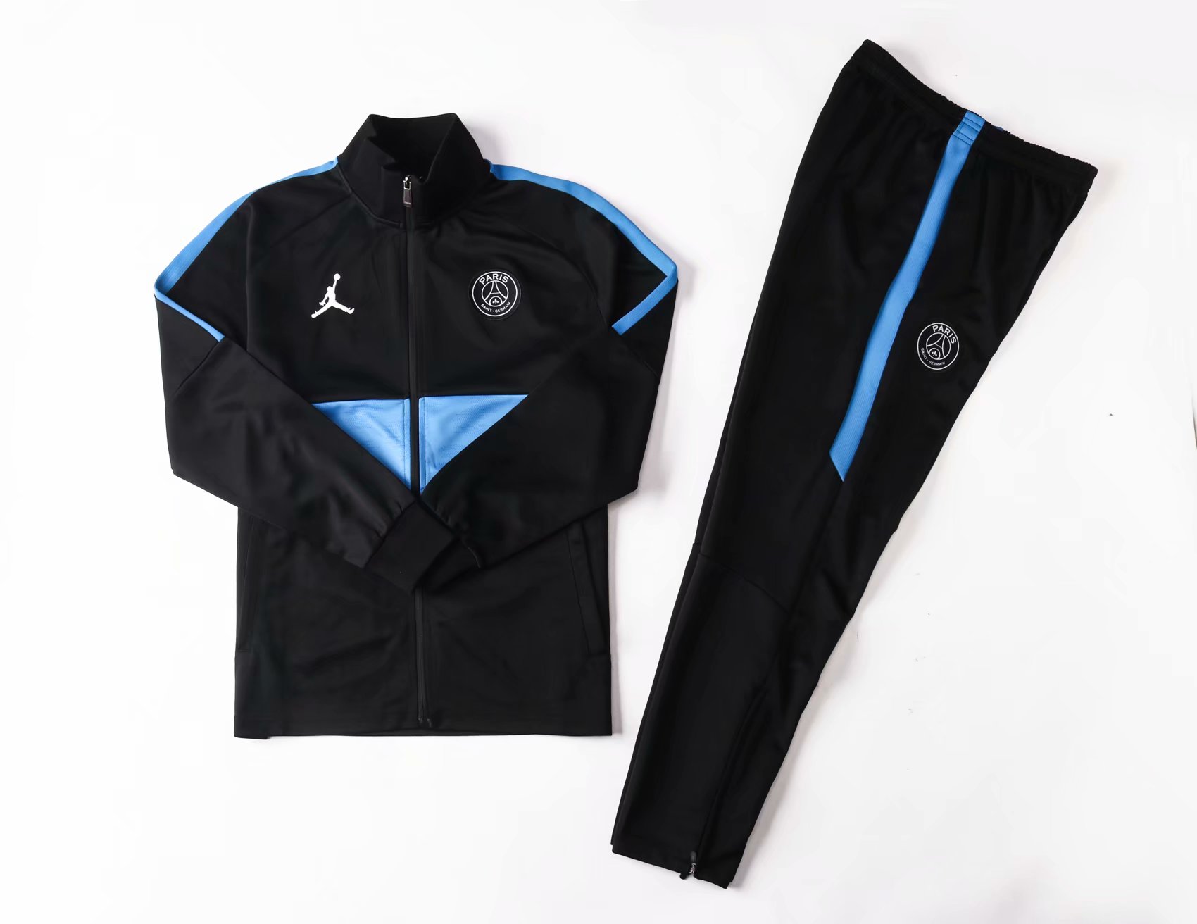 19-20 PSG Dark Blue with White Logo Jacket Tracksuit Thai Quality - leoleo123123