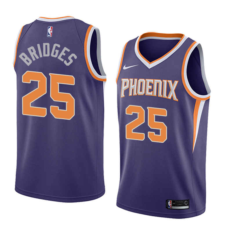 NBA Men Phoenix Suns Purple #25 BRIDGES Jersey High Quality Name and Number Print - leoleo123123