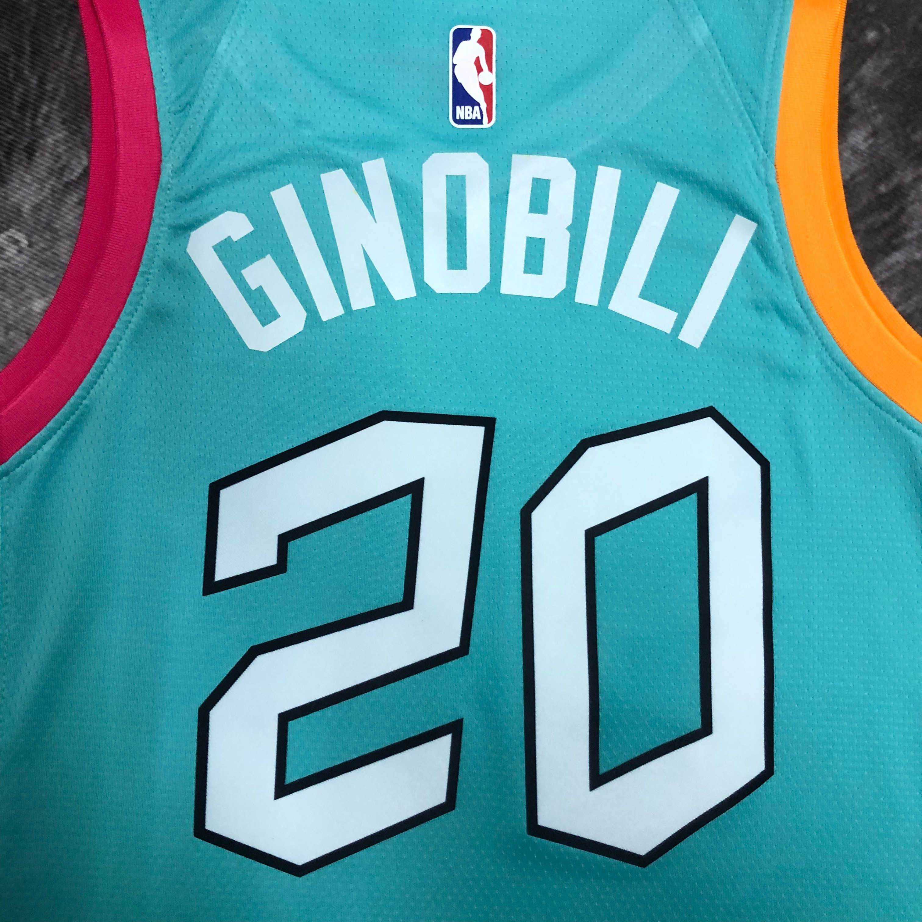NBA Men 2023 San Antonio Spurs Blue #20 GINOBILI Jersey High Quality Name and Number Print - leoleo123123