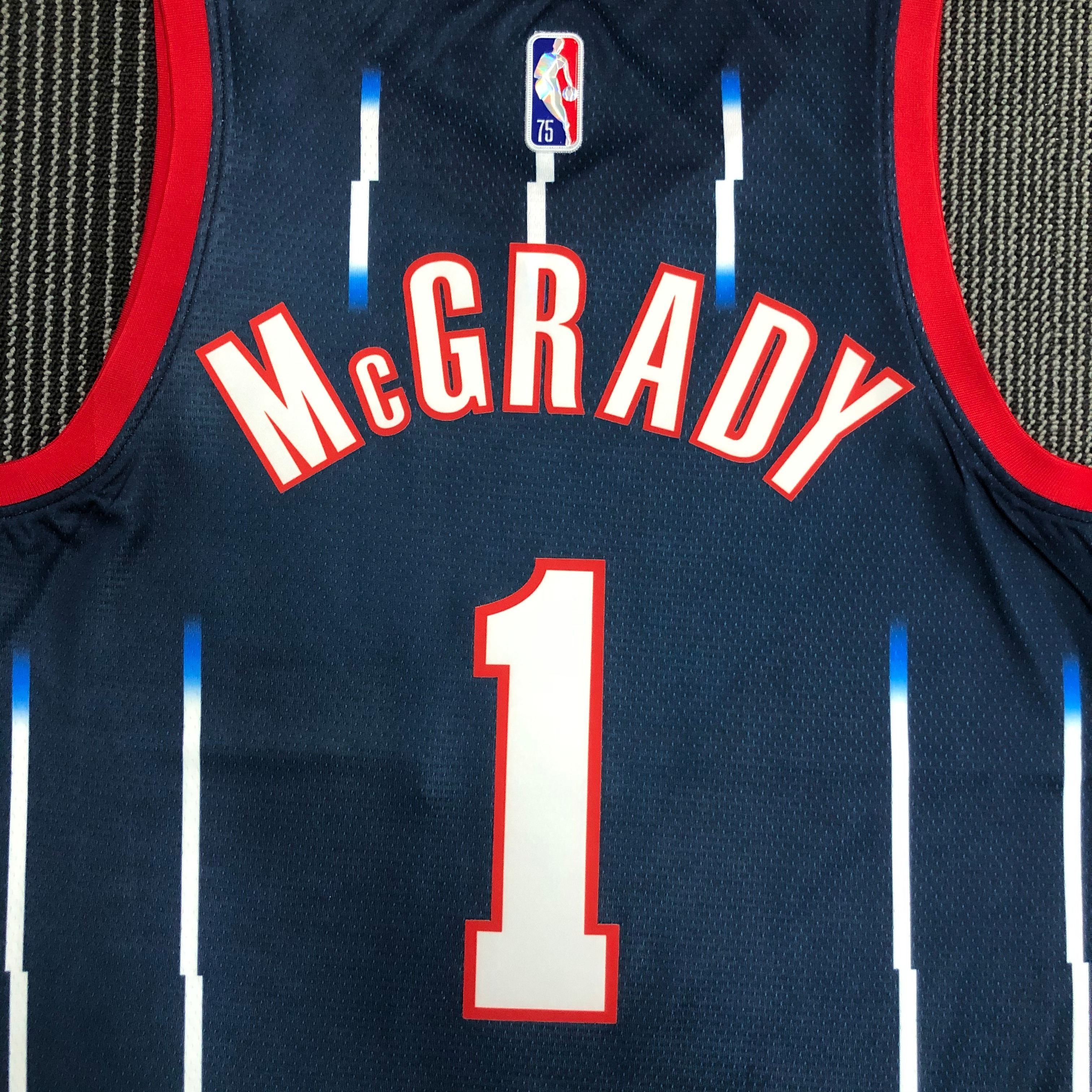 NBA Men Season 2022 Houston Rockets Blue #1 MCGRADY Jersey High Quality Name and Number Print - leoleo123123