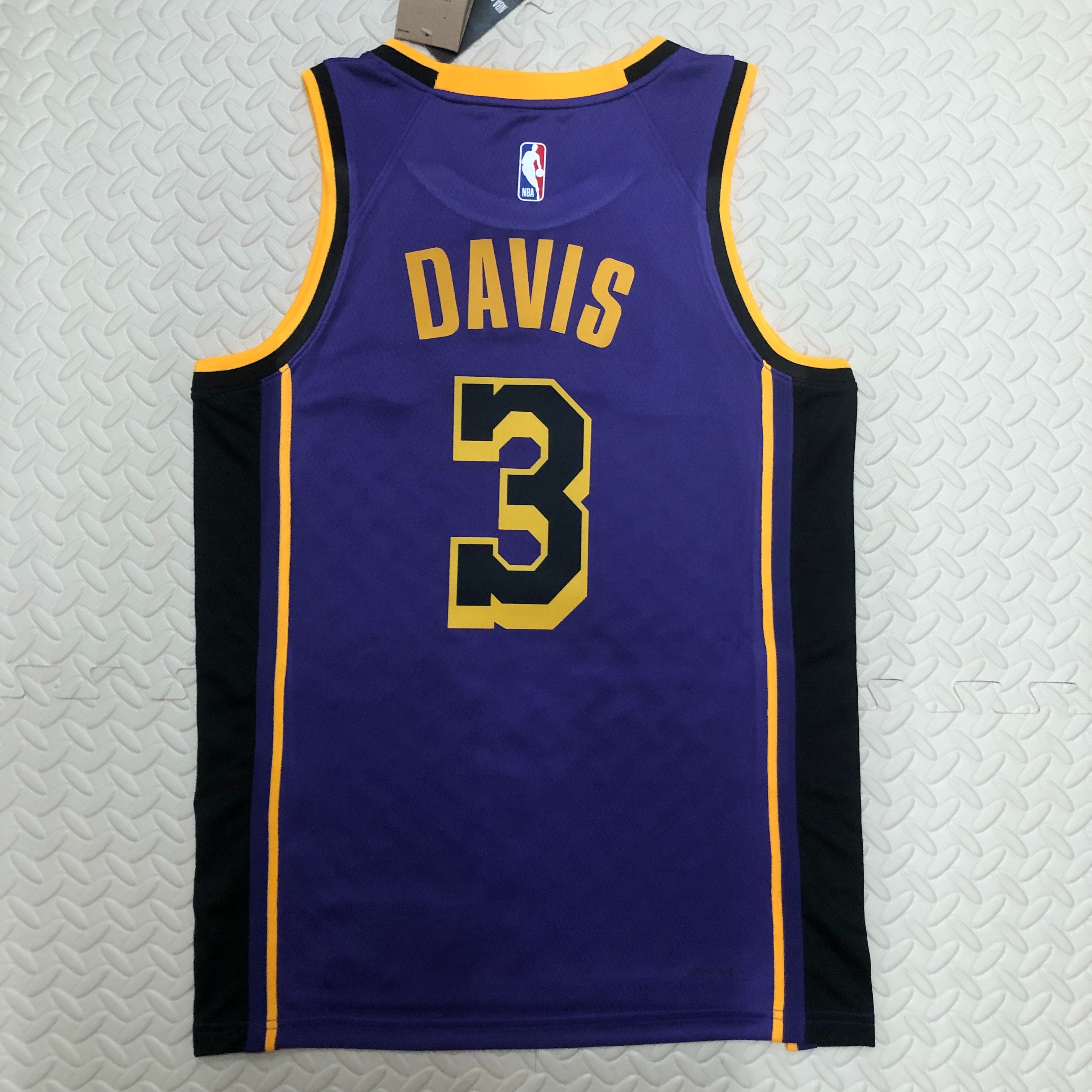 NBA Men Season 2023 Los Angeles Lakers Purple with Jordan Logo #3 DAVIS Jersey High Quality Name and Number Print - leoleo123123