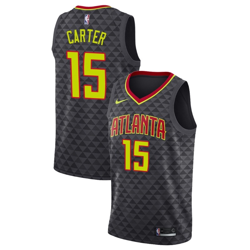 NBA Men Atlanta Hawks Black #15 CARTER Jersey High Quality Name and Number Print - leoleo123123
