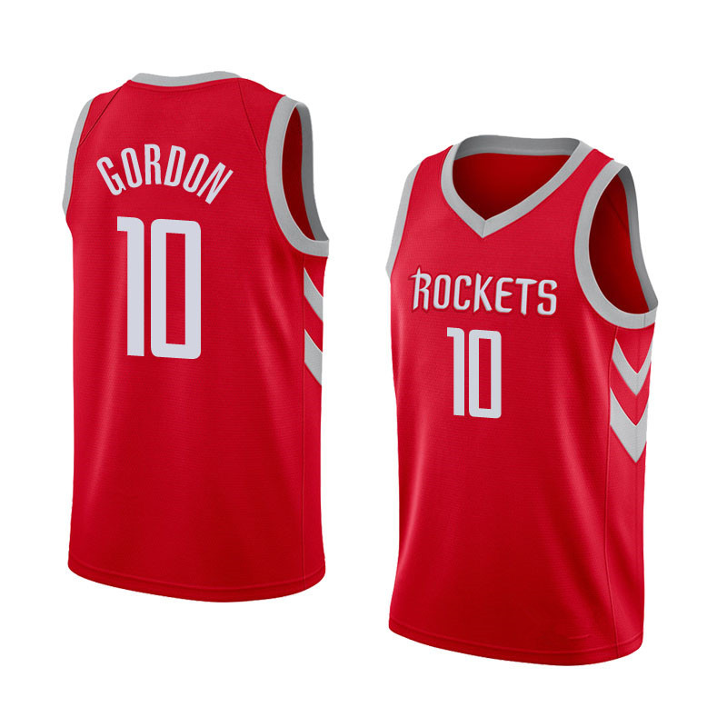 NBA Men Houston Rockets Red #10 GORDON Jersey High Quality Name and Number Print - leoleo123123