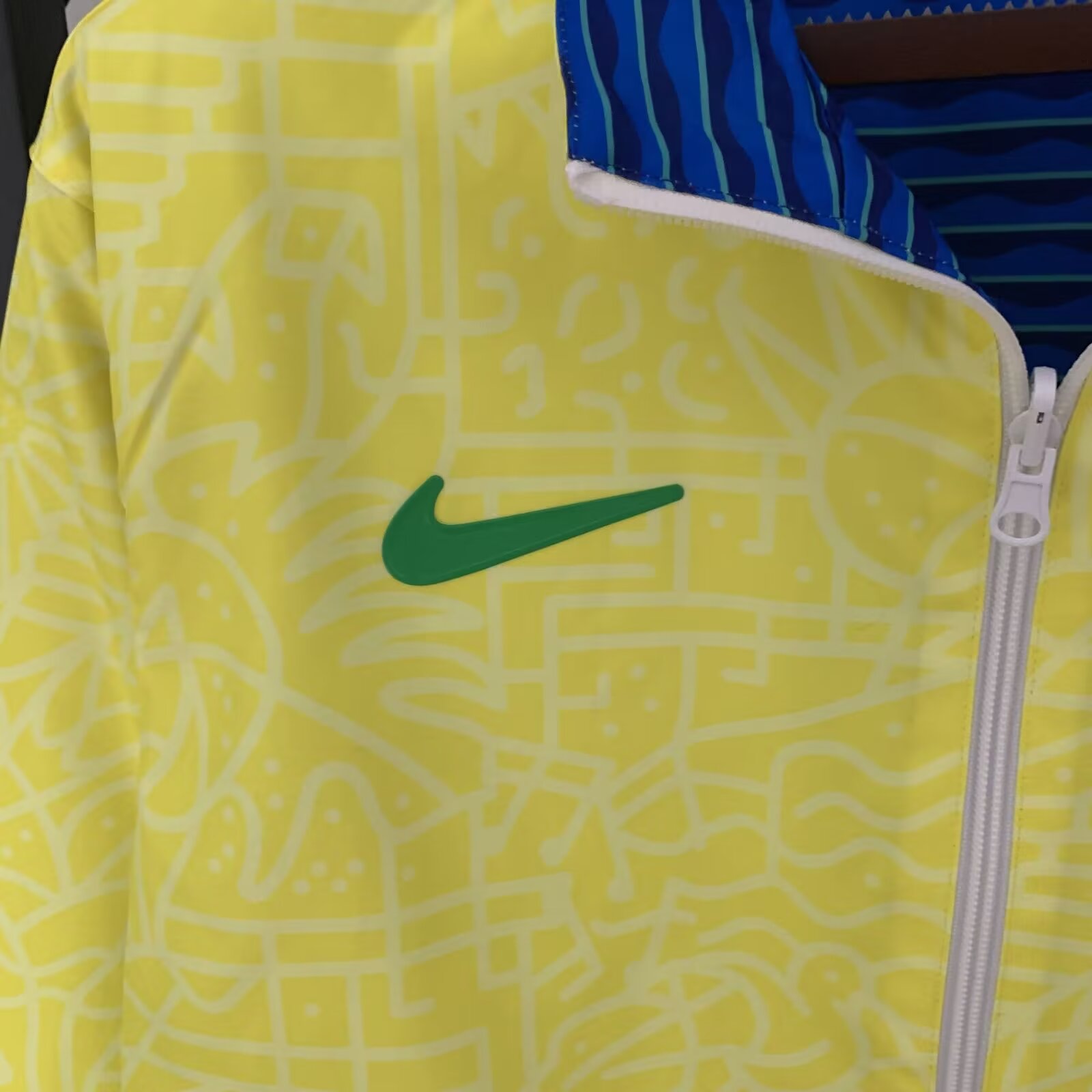 23/24 Brazil Windbreaker Jacket two-sided Jacket Thai Quality - leoleo123123