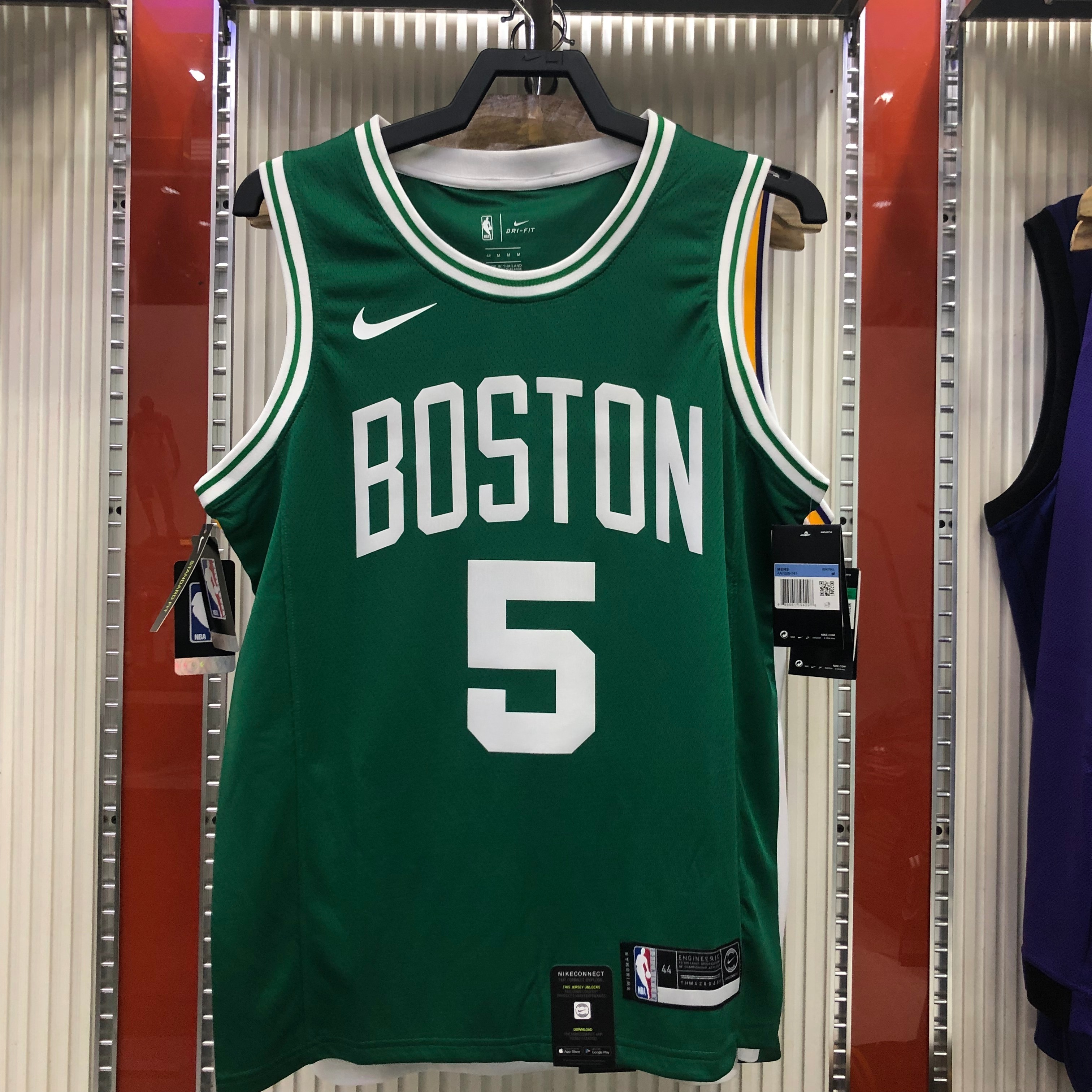 NBA Boston Celtics Green with White Name #5 GARNETT Jersey High Quality Name and Number Print - leoleo123123