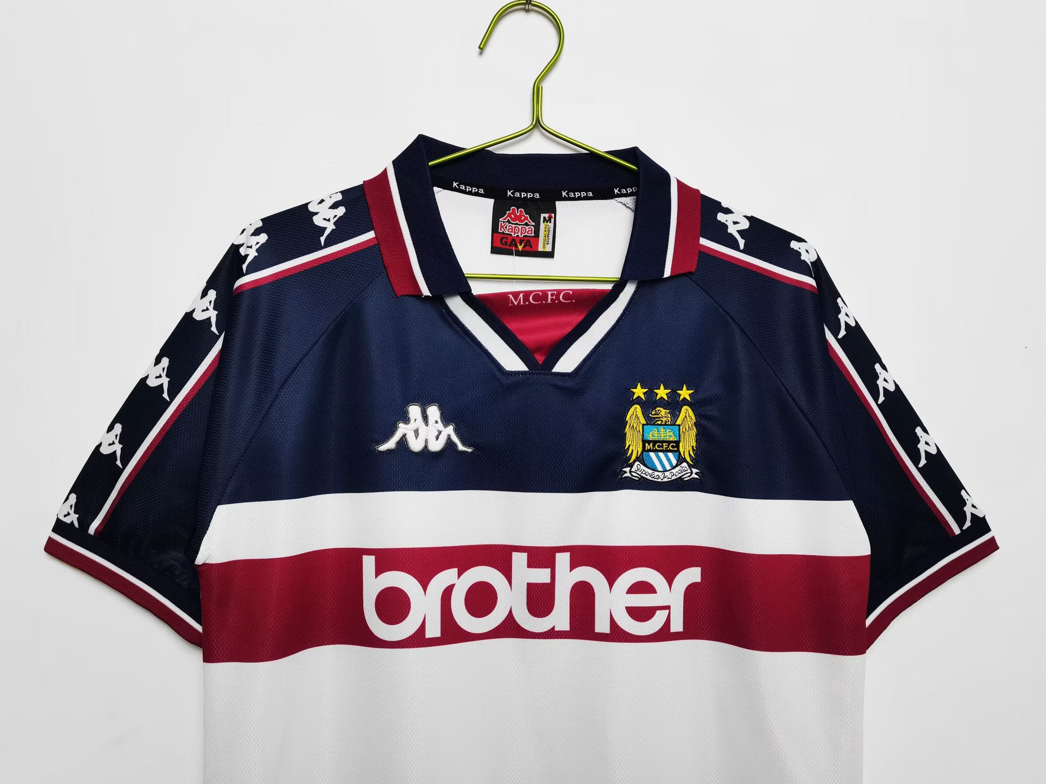 97/98 Manchester City Away Retro Jersey - leoleo123123
