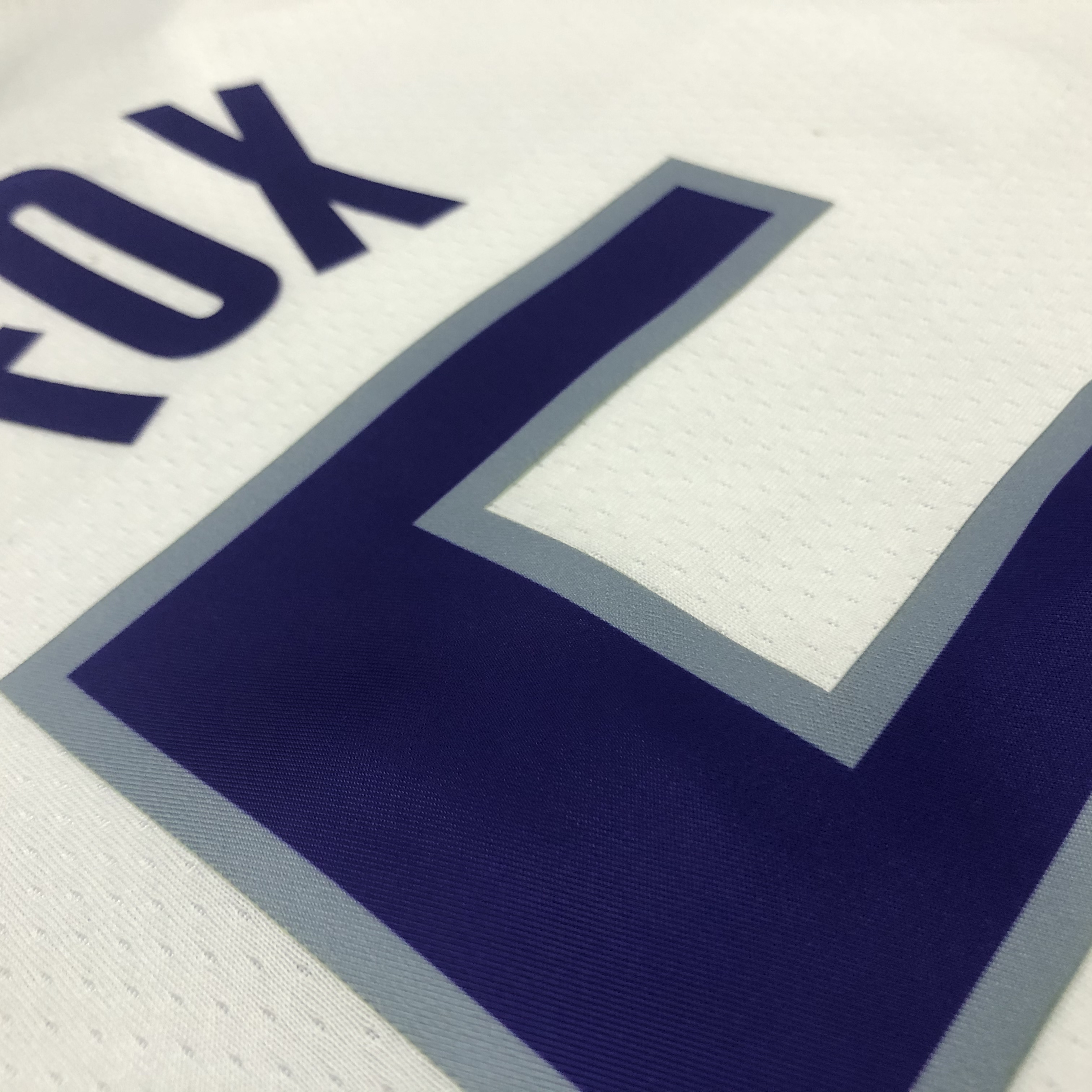 NBA 75th Anniversary Sacramento Kings White #5 FOX Jersey High Quality Name and Number Print - leoleo123123