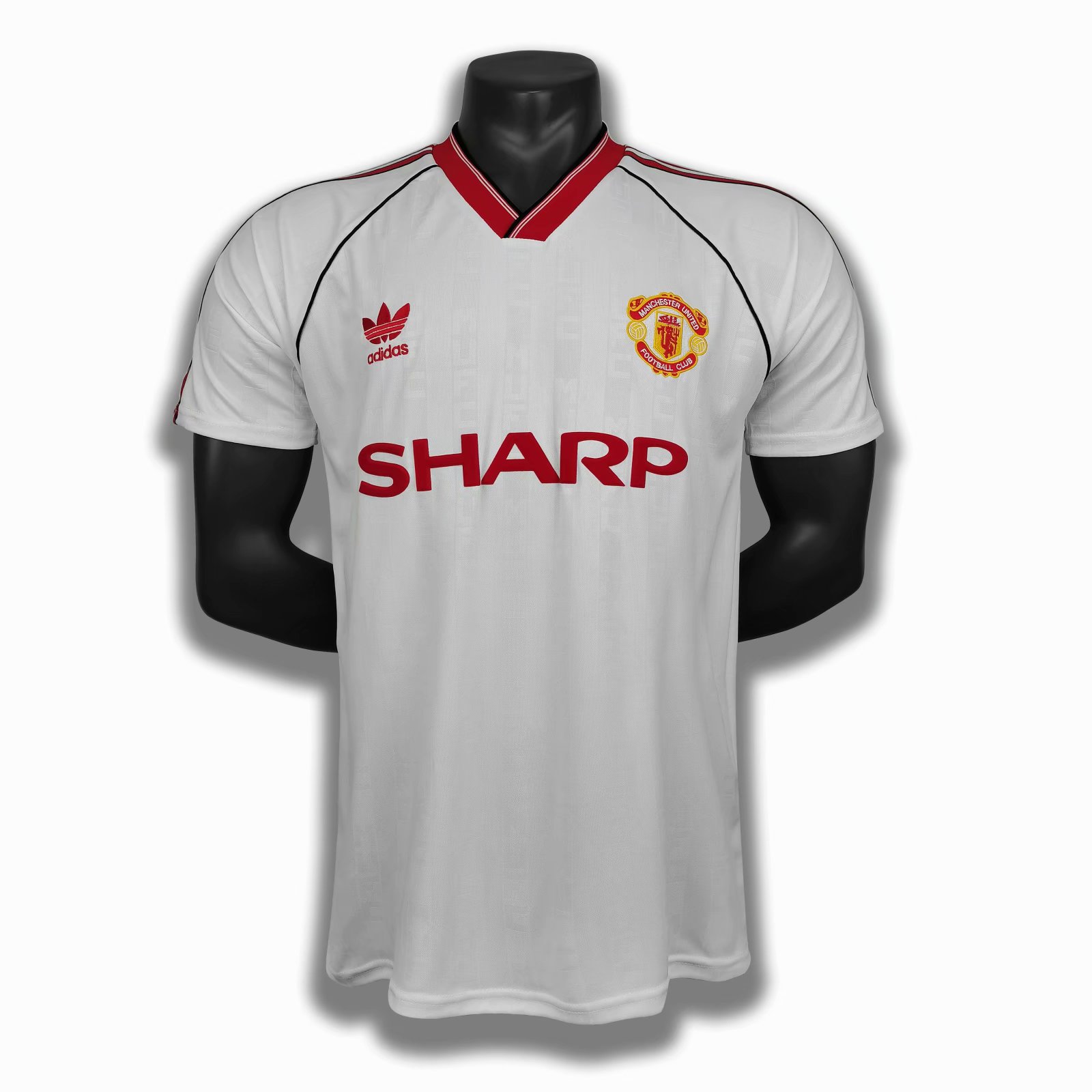 1988 Man United White Retro Jersye - leoleo123123