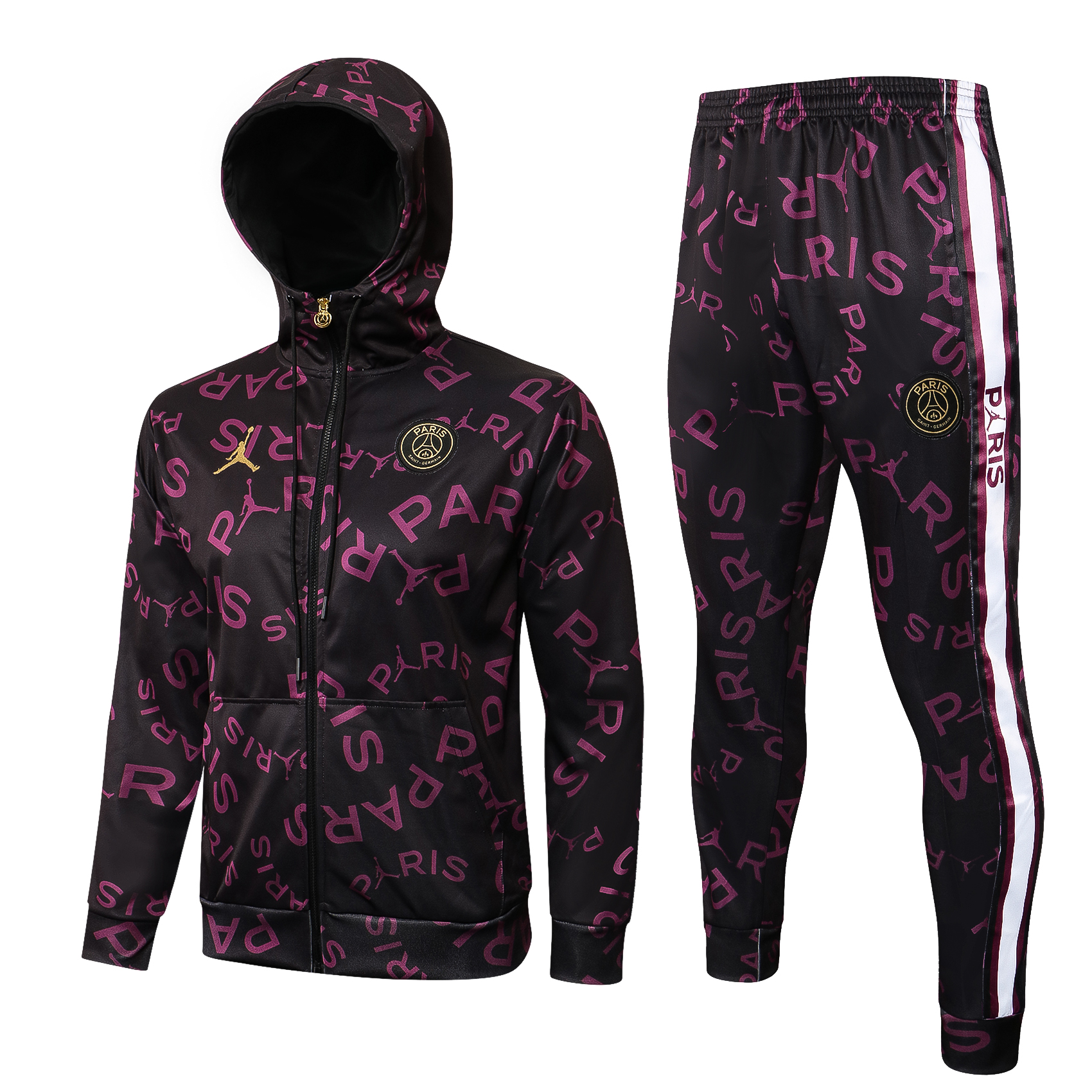 21/22 PSG Purple Jacket Tracksuit with Cap Thai Quality - leoleo123123