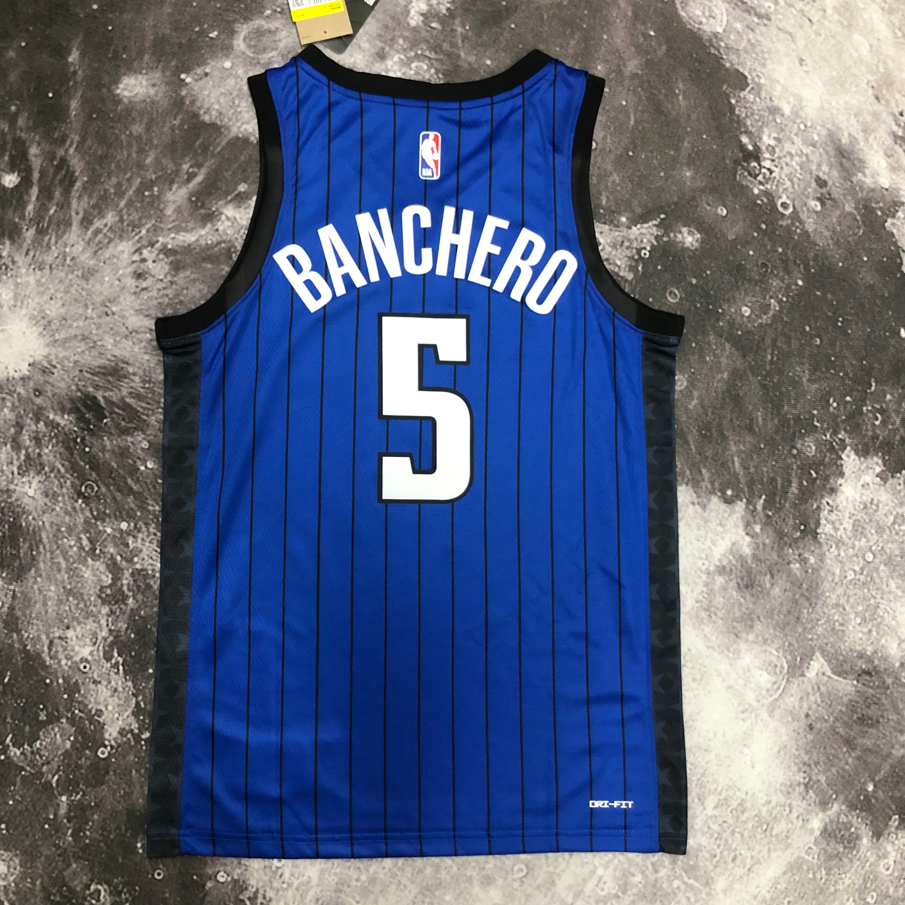 NBA Season 2023 Orlando Magic #5 BANCHERO Blue Jersey with Jordan Logo High Quality Name and Number Print - leoleo123123