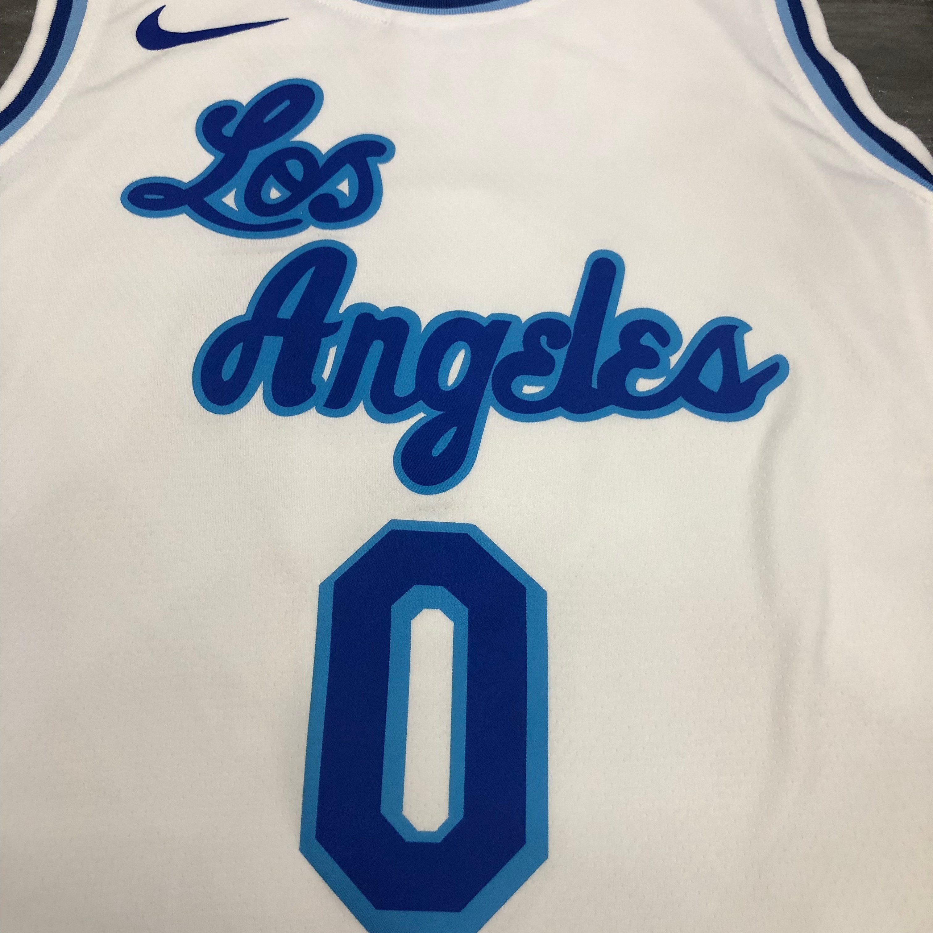 NBA Men Los Angeles Lakers Retro in Latin #0 YOUNG white Round Neck Jersey High Quality Name and Number Print - leoleo123123