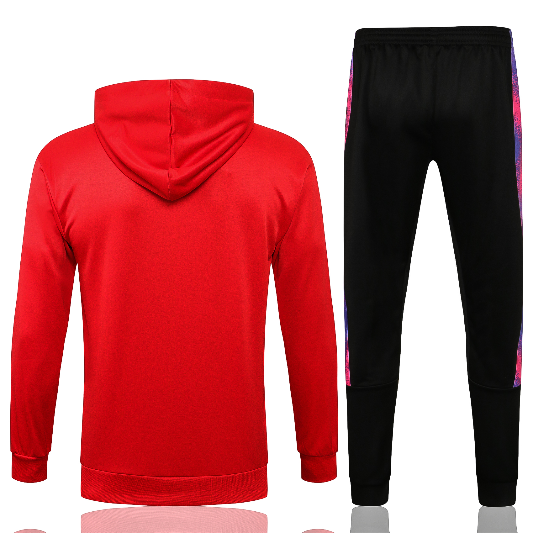 21-22 PSG Red Sweater Tracksuit with Cap and Black Thai Quality - leoleo123123