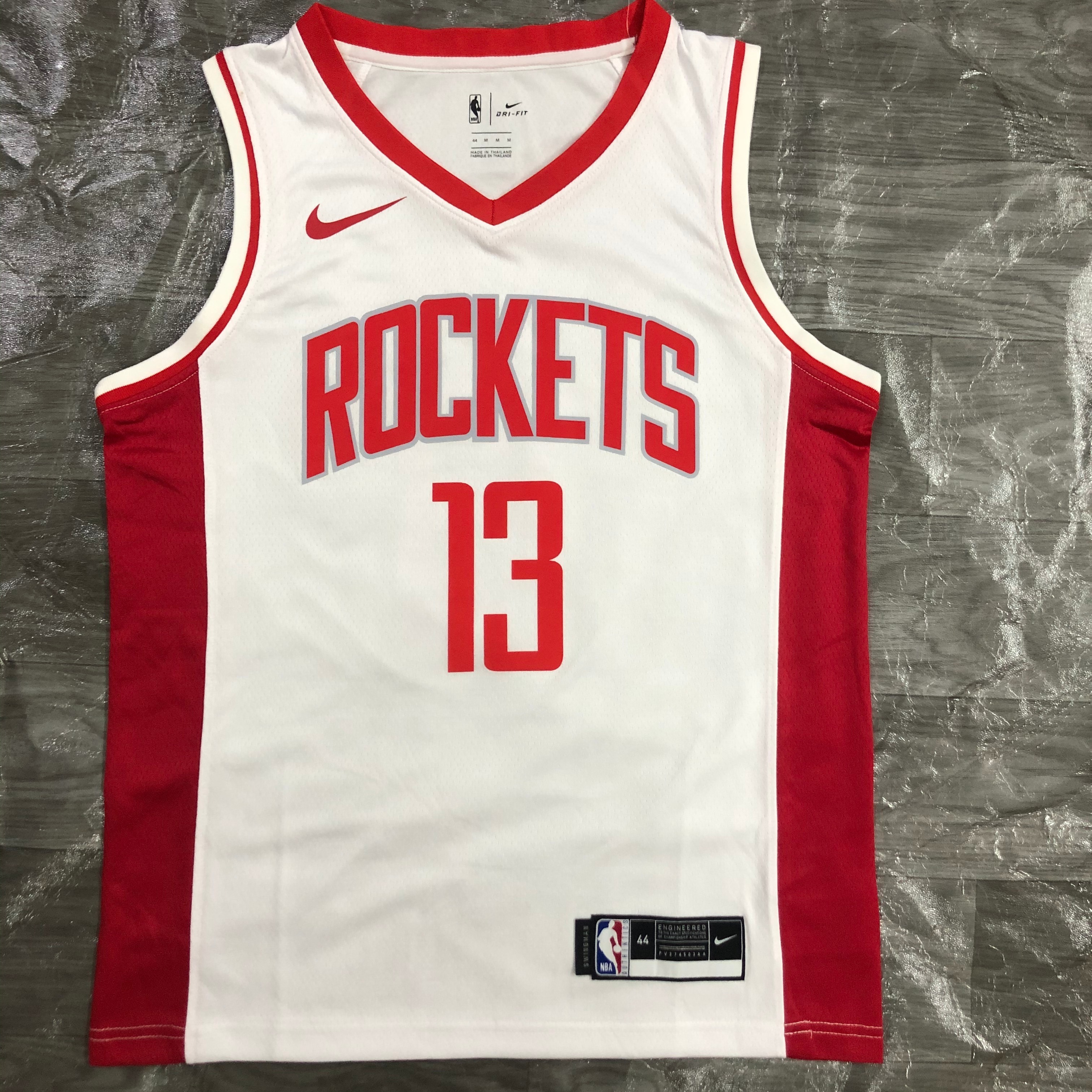 NBA Men Season 2021 Houston Rockets White #13 HARDEN Jersey High Quality Name and Number Print - leoleo123123