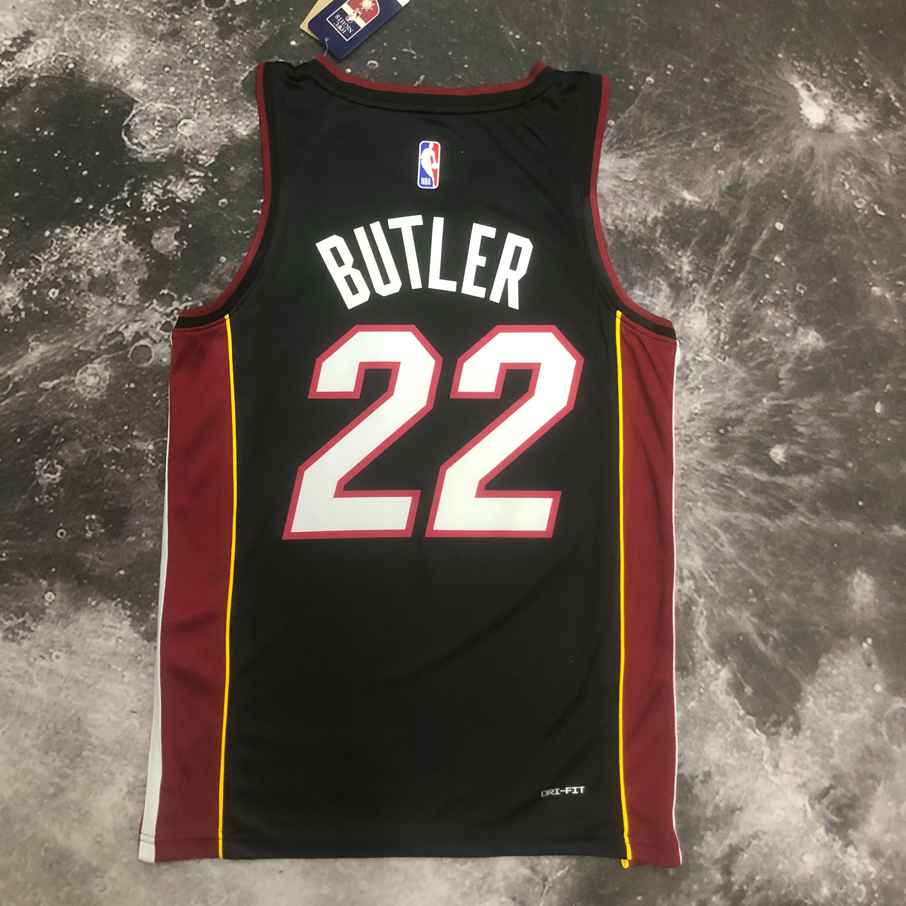 NBA Men Season 2023 Miami Heat Black #22 BUTLER Jersey High Quality Name and Number Print - leoleo123123