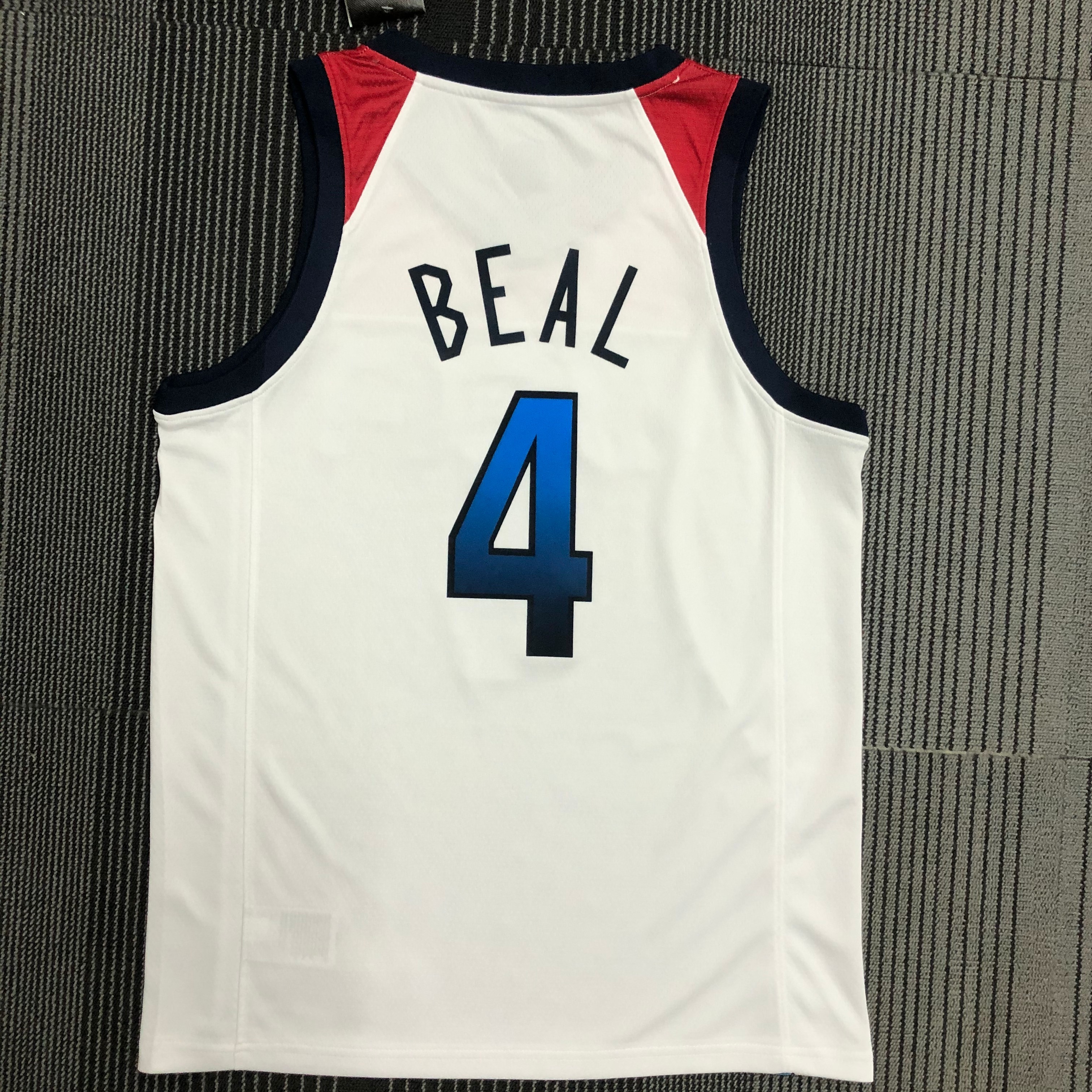 NBA Men Tokoyo Olimpics 2020 USA National White #4 BEAL Jersey High Quality Name and Number Print - leoleo123123