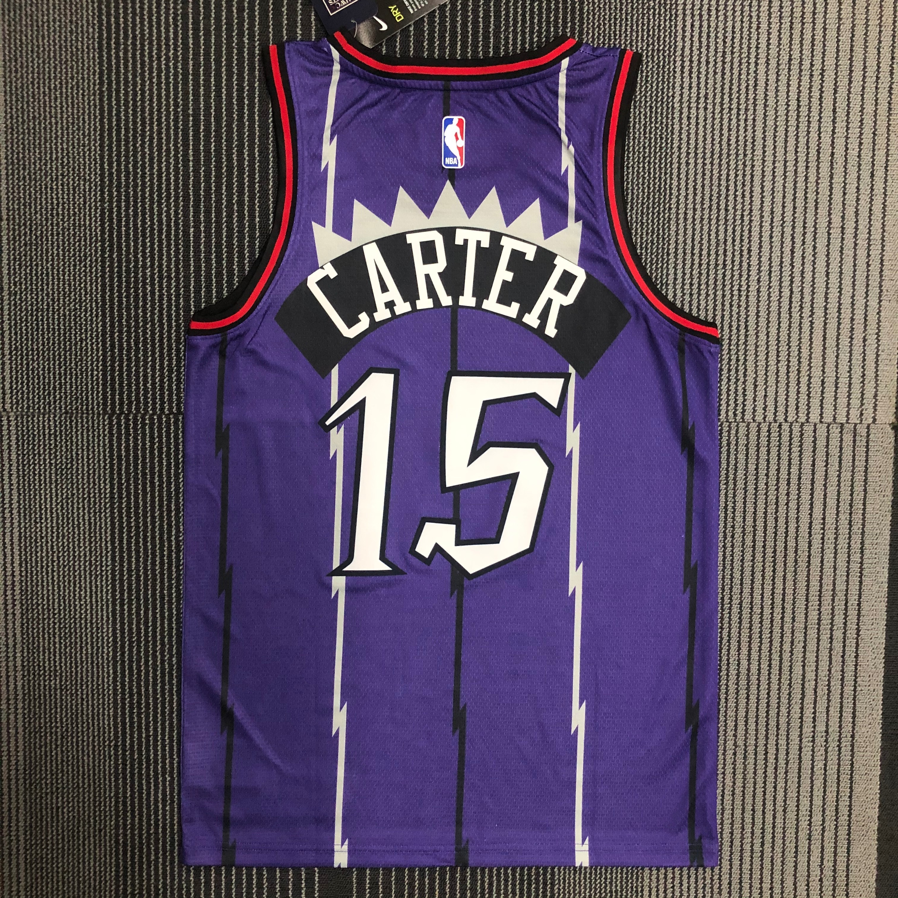 NBA Men Toronto Raptors Retro Purple #15 CARTER Jersey High Quality Name and Number Print - leoleo123123