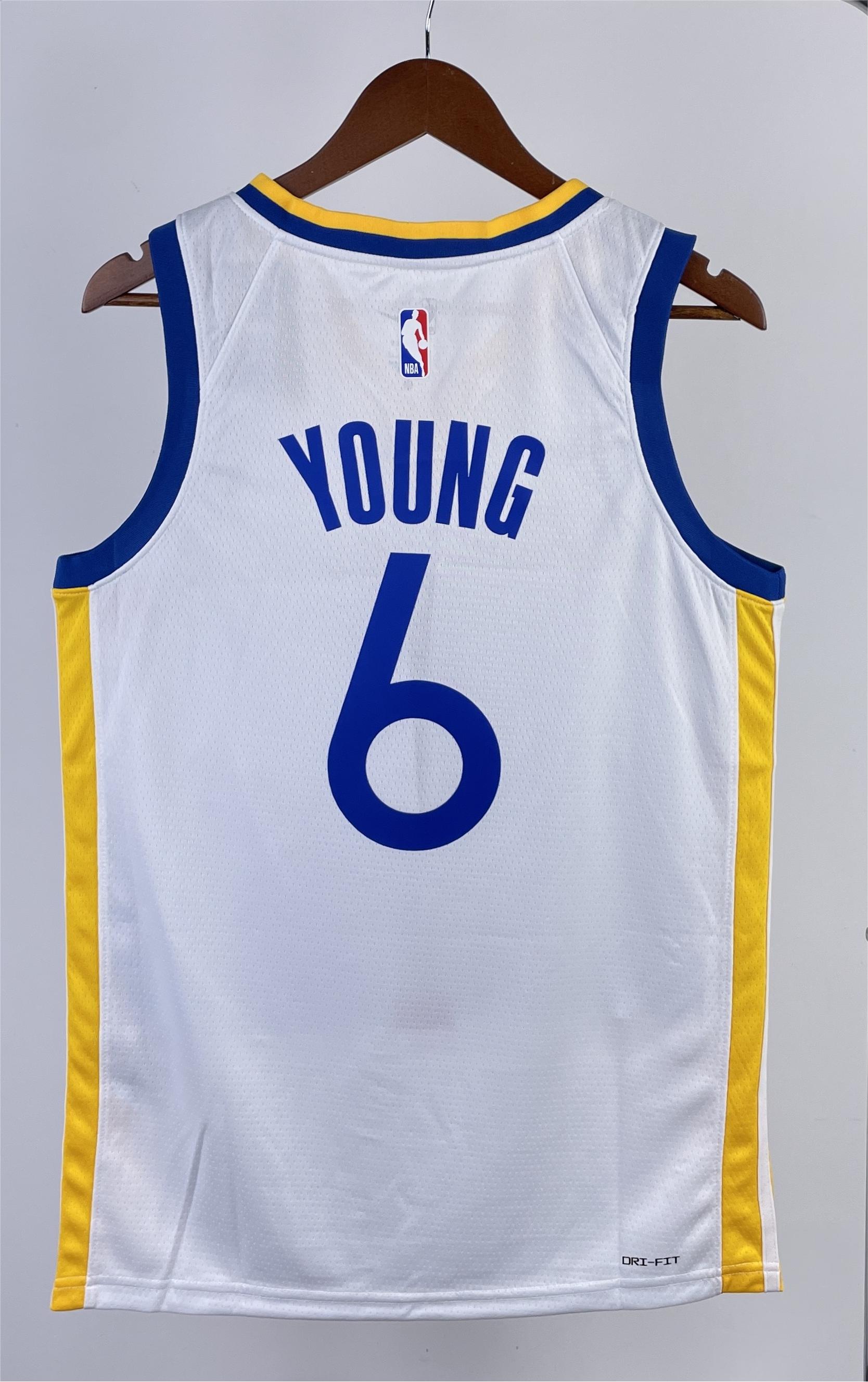 NBA Men 2023 Golden State Warriors White #6 YOUNG Swingman Jersey - leoleo123123