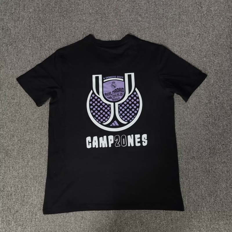 Real Madrid COPA DE S.M. EL REY T-shirt Black Color - leoleo123123