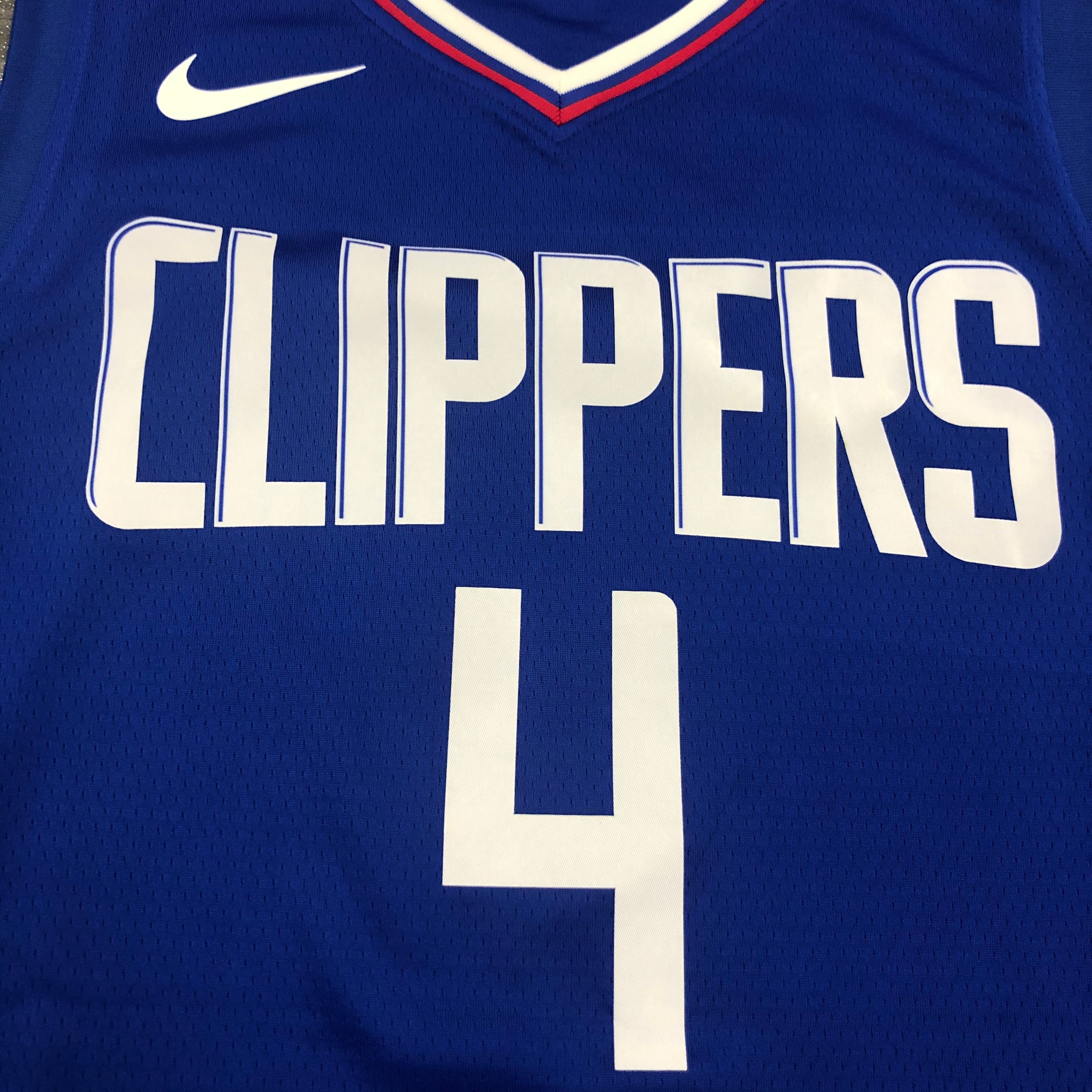 NBA Men Los Angeles Clippers Blue #4 RONDO Jersey High Quality Name and Number Print - leoleo123123