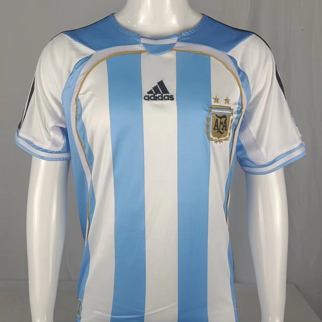 2006 Argentina Home Retro Jersey Fans Version - leoleo123123