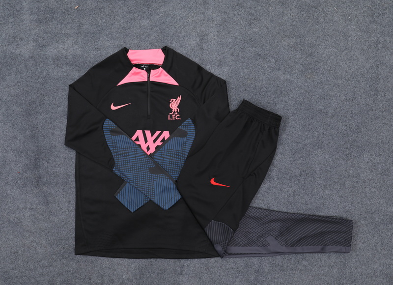 22/23 Liverpool Black Sweater Tracksuit Thai Quality - leoleo123123