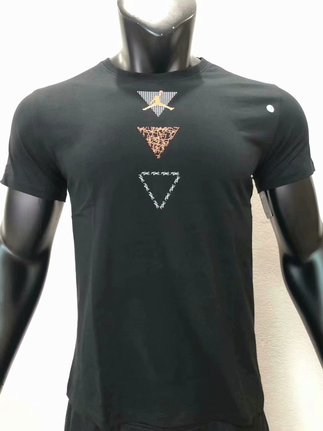 Jorand Black Pure Cotton T-shirts - leoleo123123