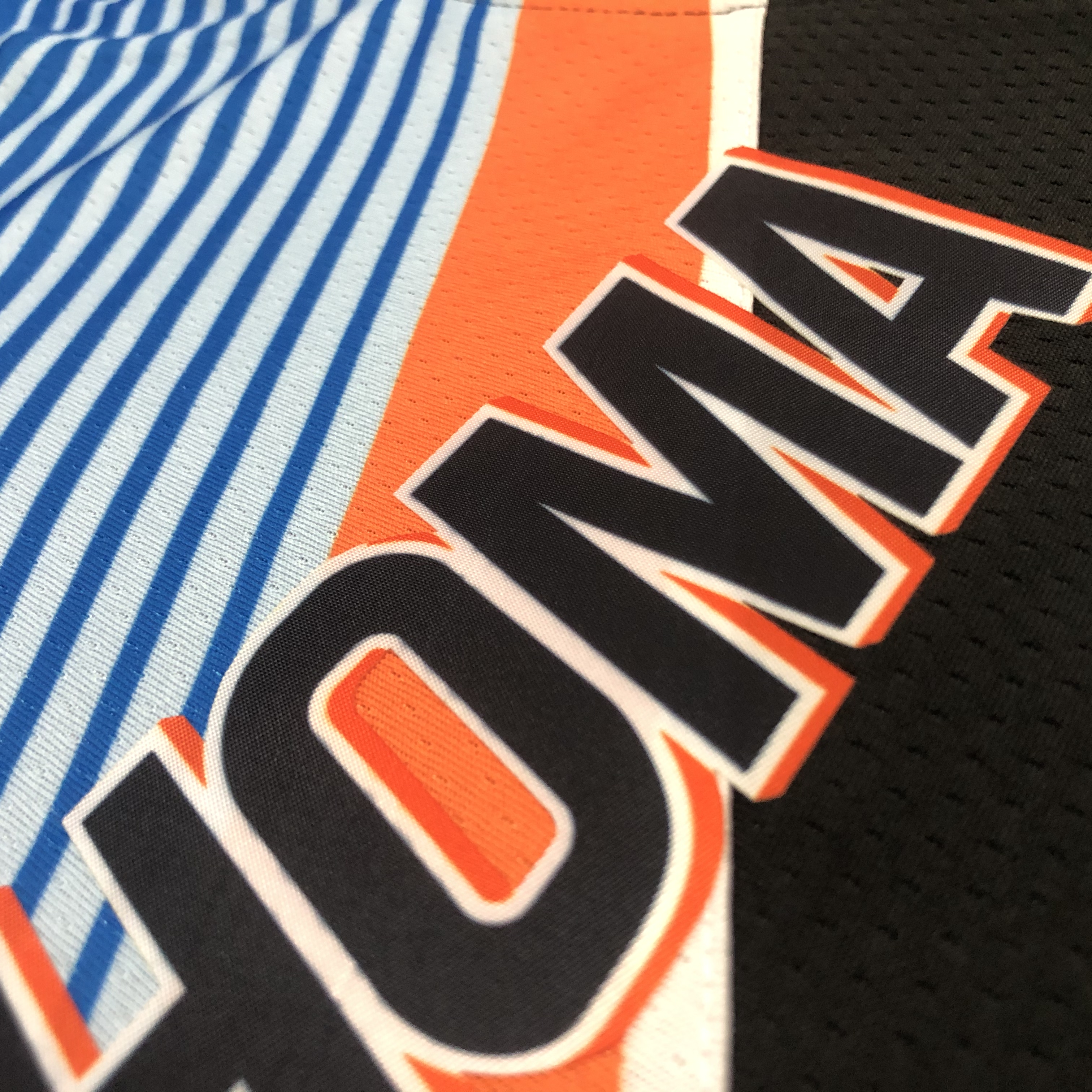 NBA Men Oklahoma City Thunder City Version Black #7 ANTHONY Jersey High Quality Name and Number Print - leoleo123123