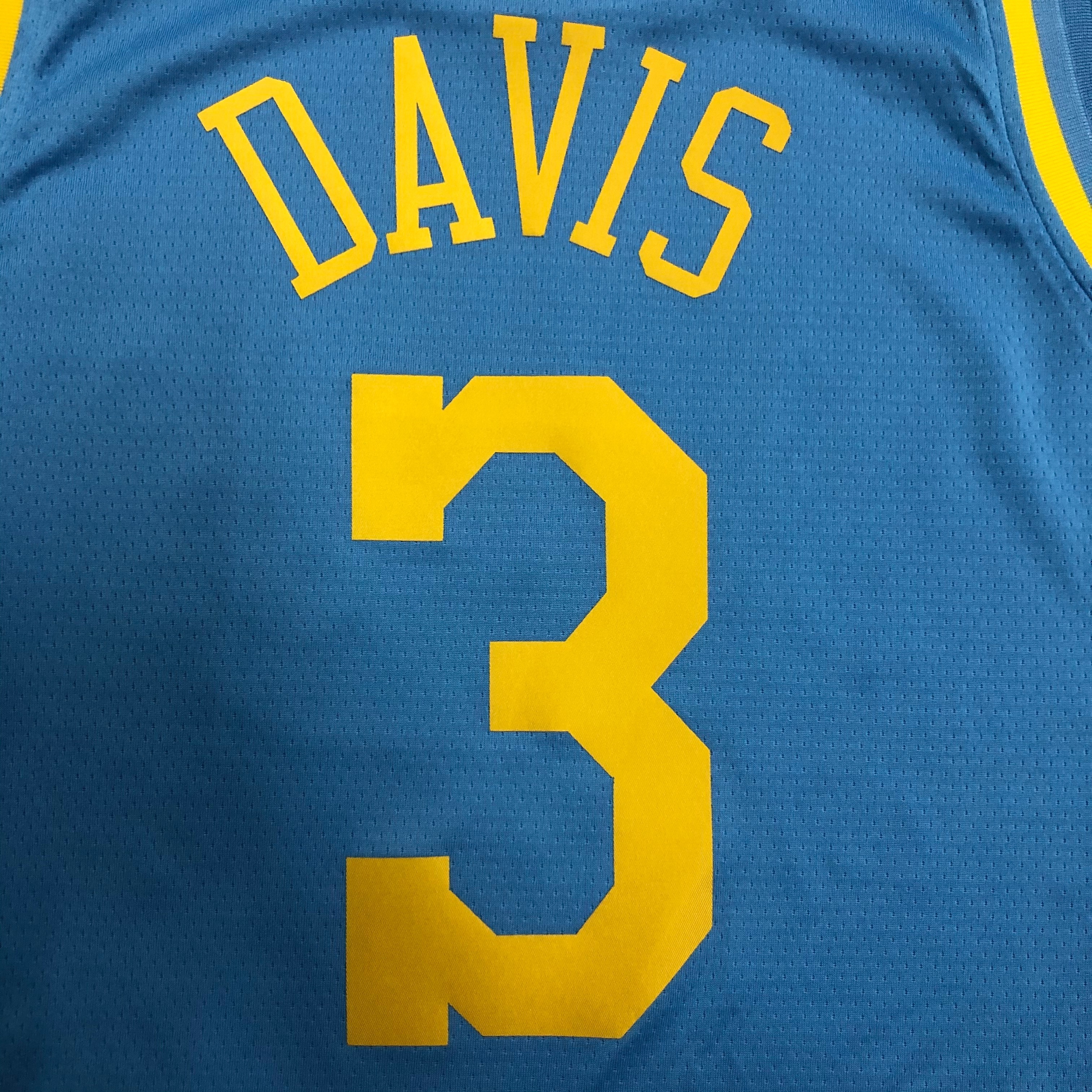 NBA Season 2021 Los Angeles Lakers Minneapolis Blue #3 DAVIS Round Neck Jersey High Quality Name and Number Print - leoleo123123