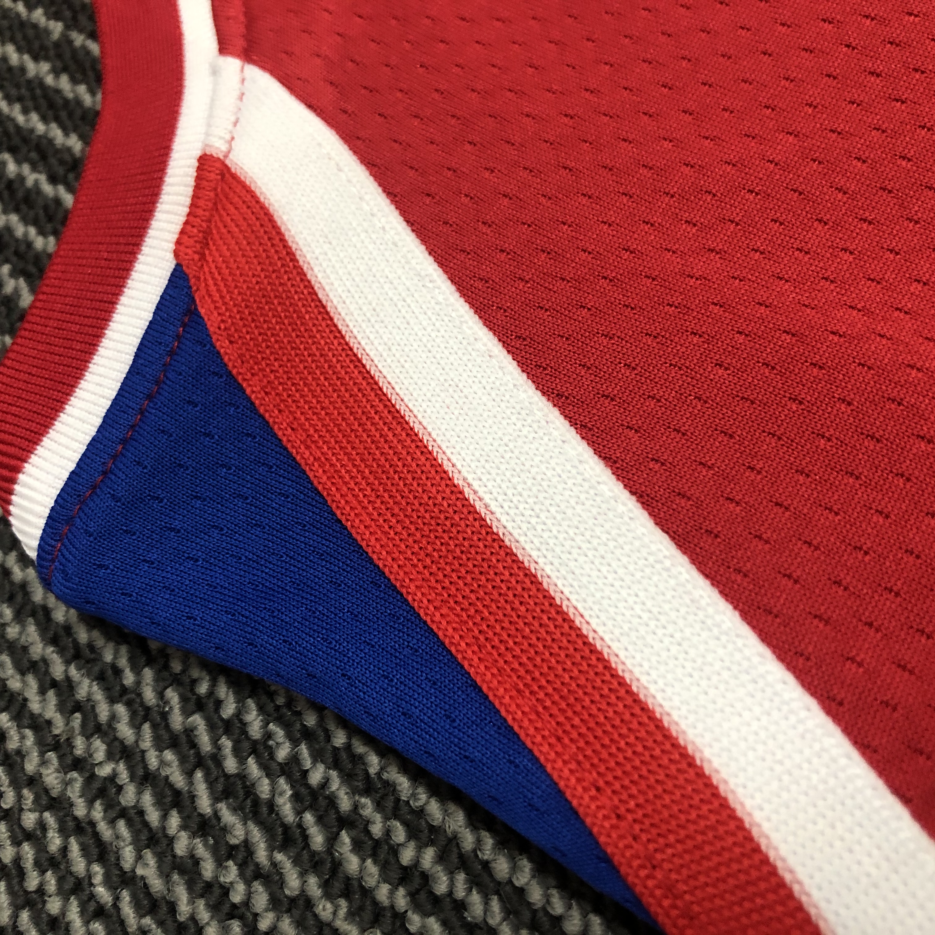 NBA Men Philadelphia 76ers Red #3 IVERSON Jersey High Quality Name and Number Print - leoleo123123