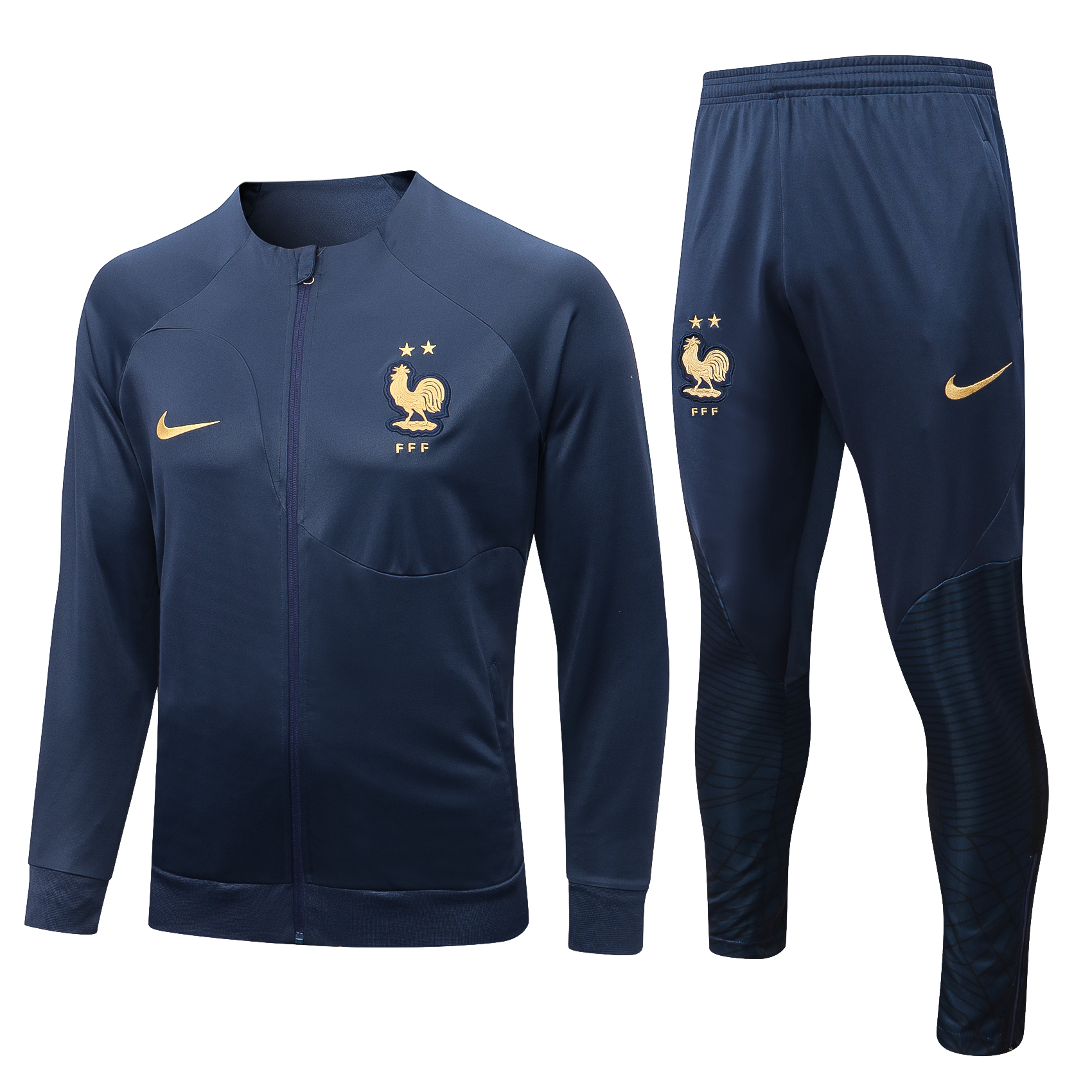 22-23 France Navy Blue Jacket Tracksuit Thai Quality - leoleo123123