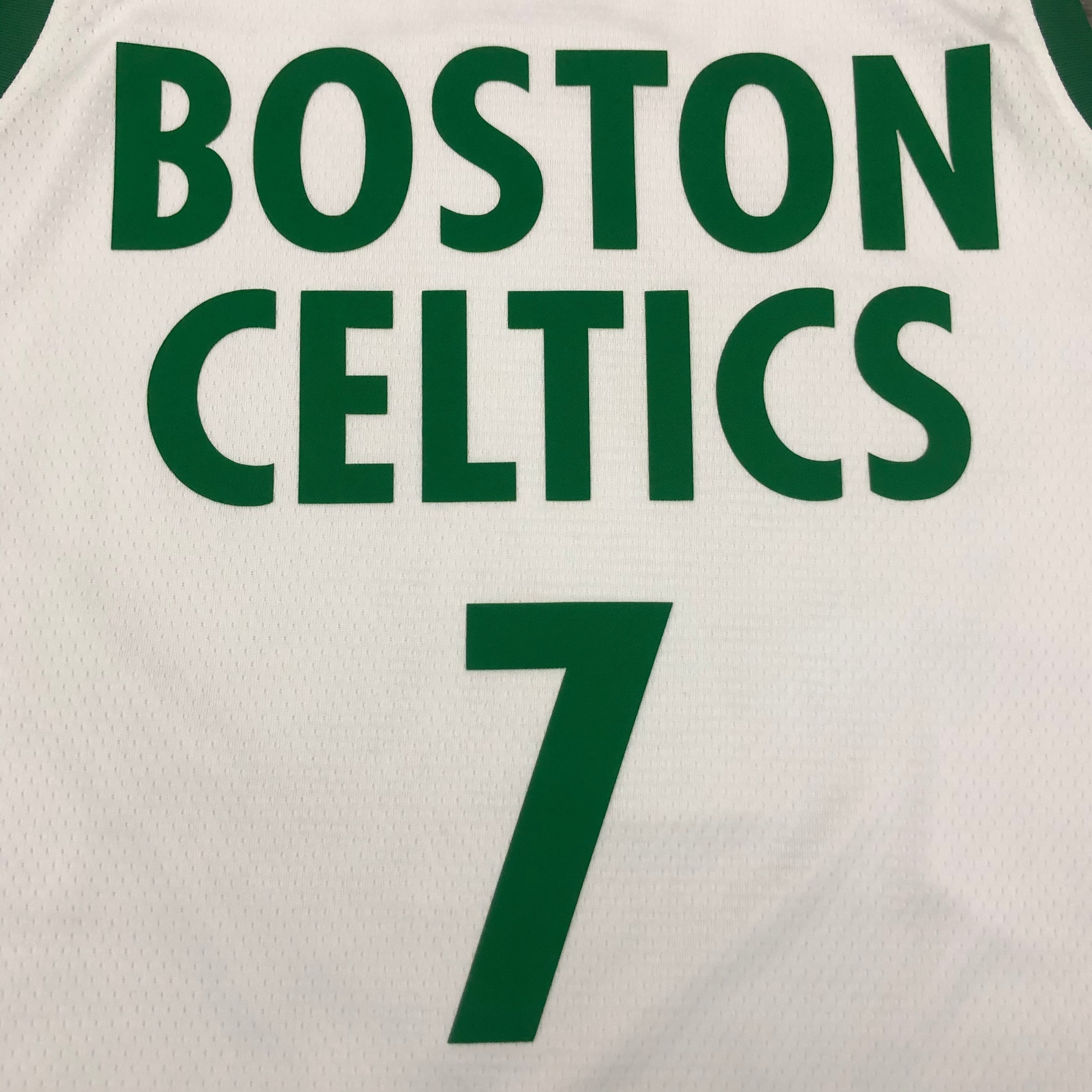 NBA Season 2021 Boston Celtics White City #7 BROWN Jersey High Quality Name and Number Print - leoleo123123