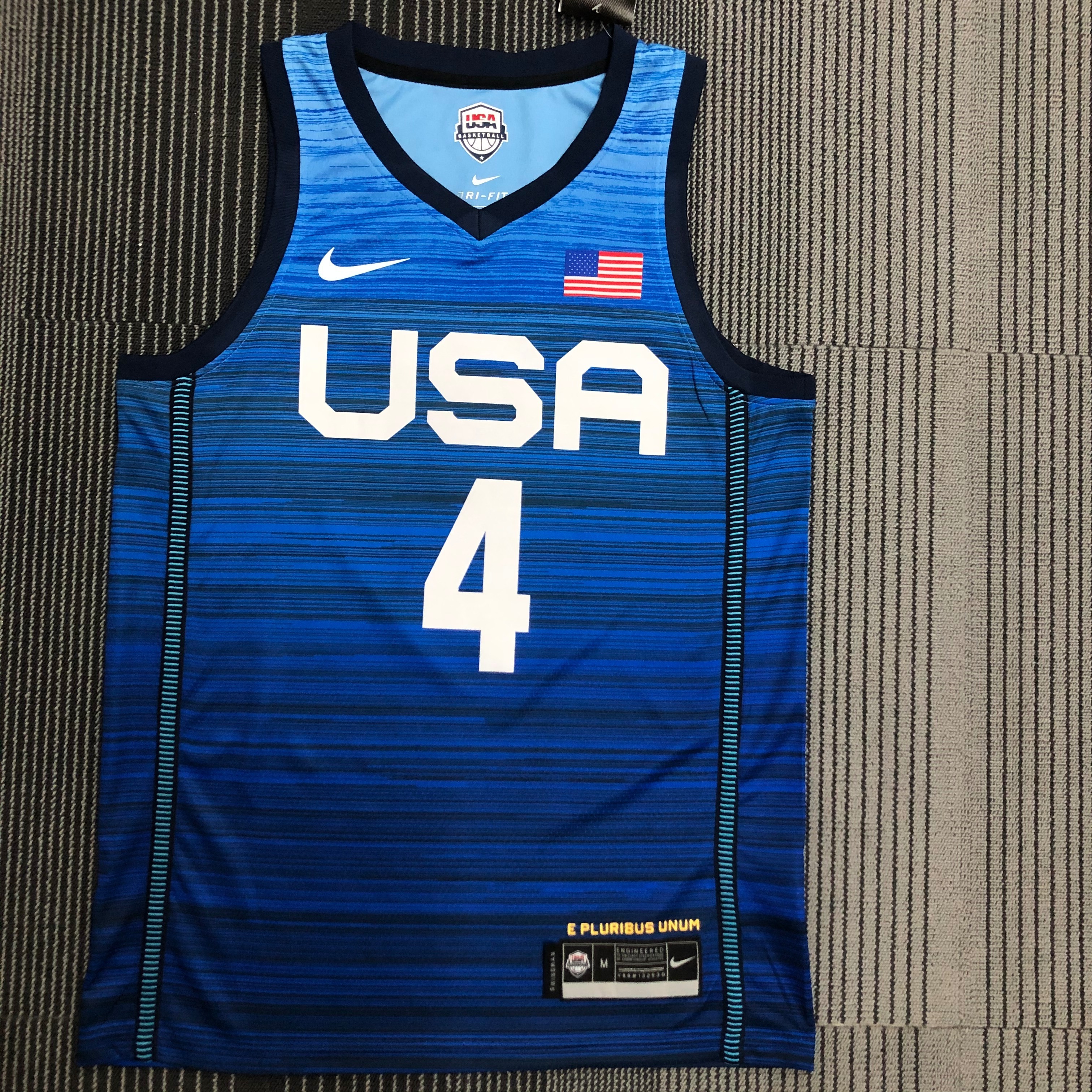 NBA Men Tokoyo Olimpics 2020 USA National Blue #4 BEAL Jersey High Quality Name and Number Print - leoleo123123