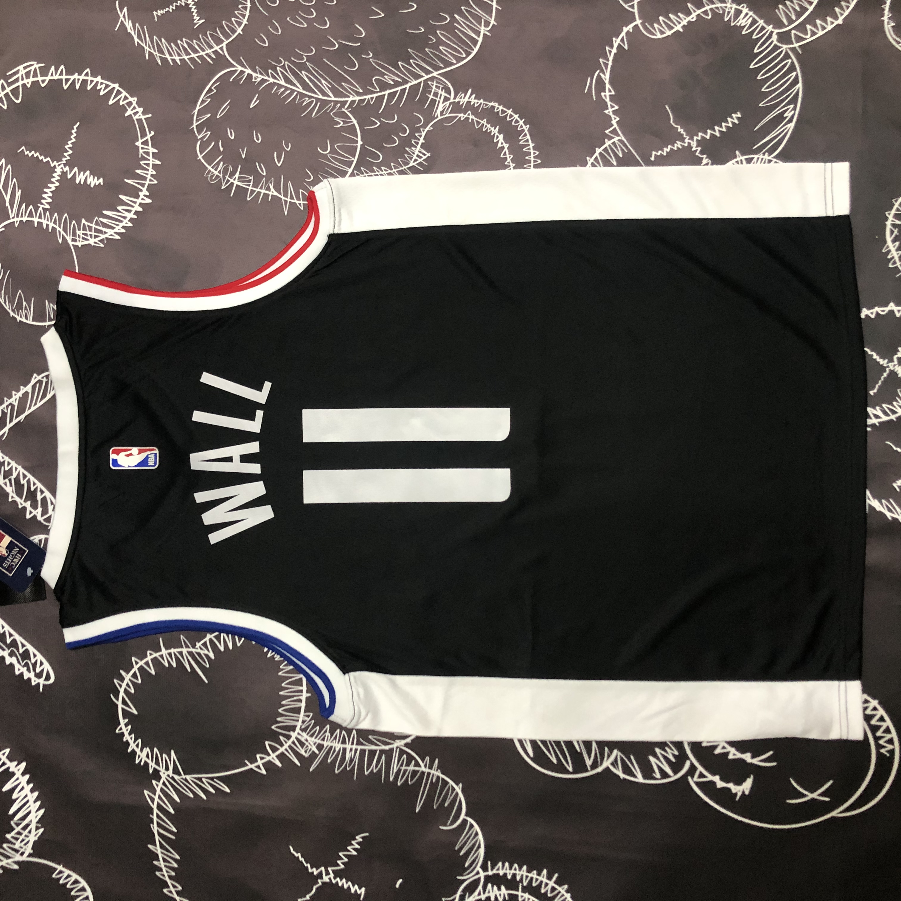 NBA Season 20-21 Men Los Angeles Clippers in Latin Black City #11 WALL Jersey High Quality Name and Number Print - leoleo123123