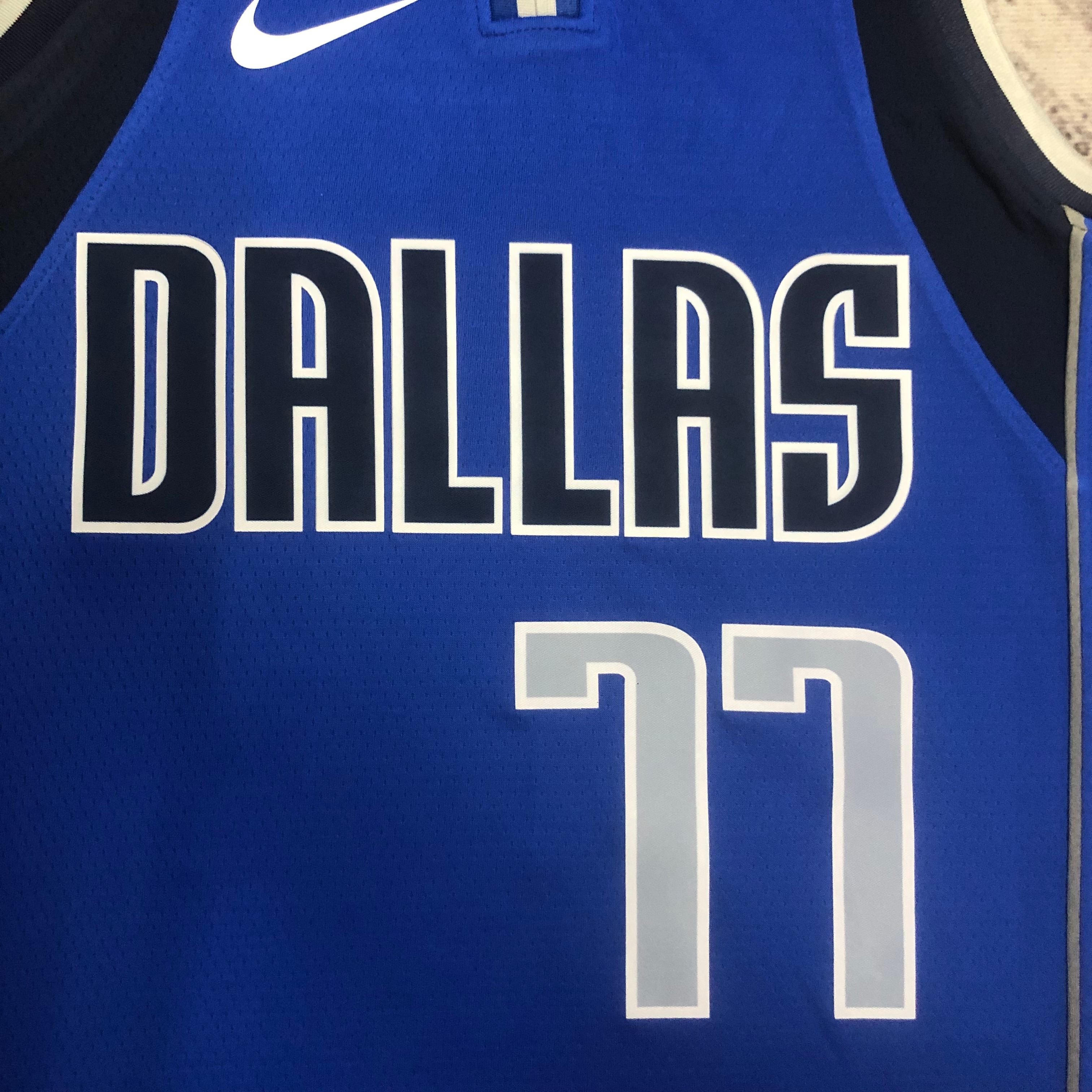 NBA Men 2023 Dallas Mavericks Blue #77 DONCIC Jersey High Quality Name and Number Print - leoleo123123