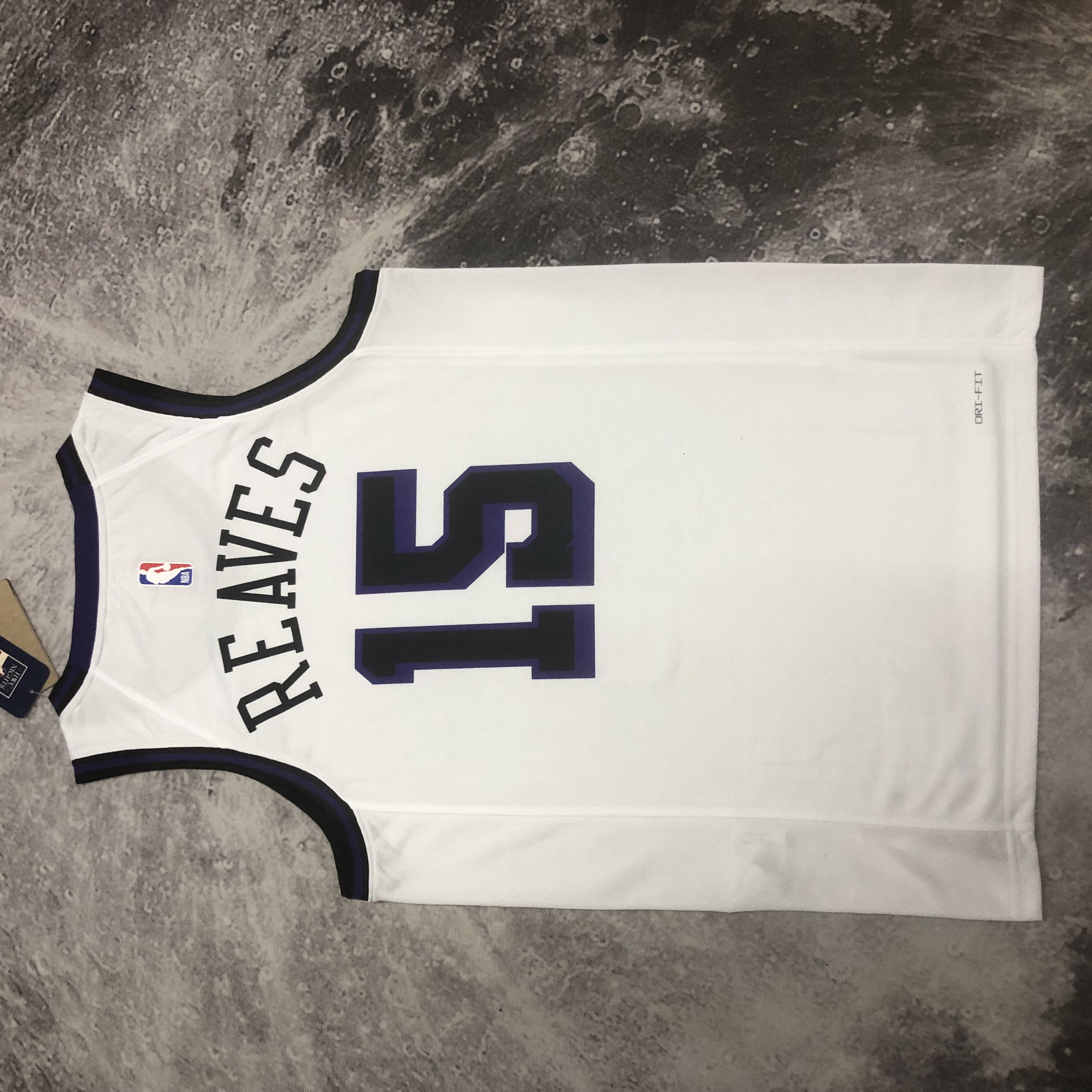 NBA Men Season 2023 Los Angeles Lakers White #15 REAVES Jersey High Quality Name and Number Print - leoleo123123